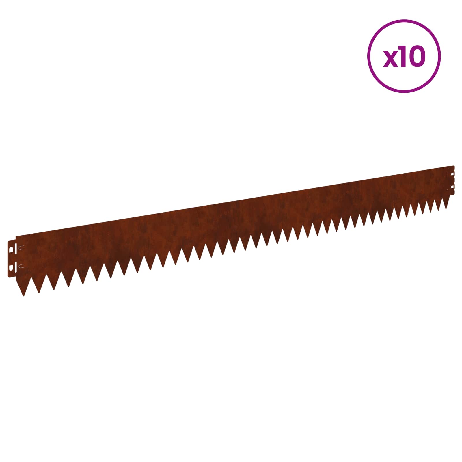 Nurmireunus 10 Pcs 103 X 10 Cm Teräs Ruosteinen