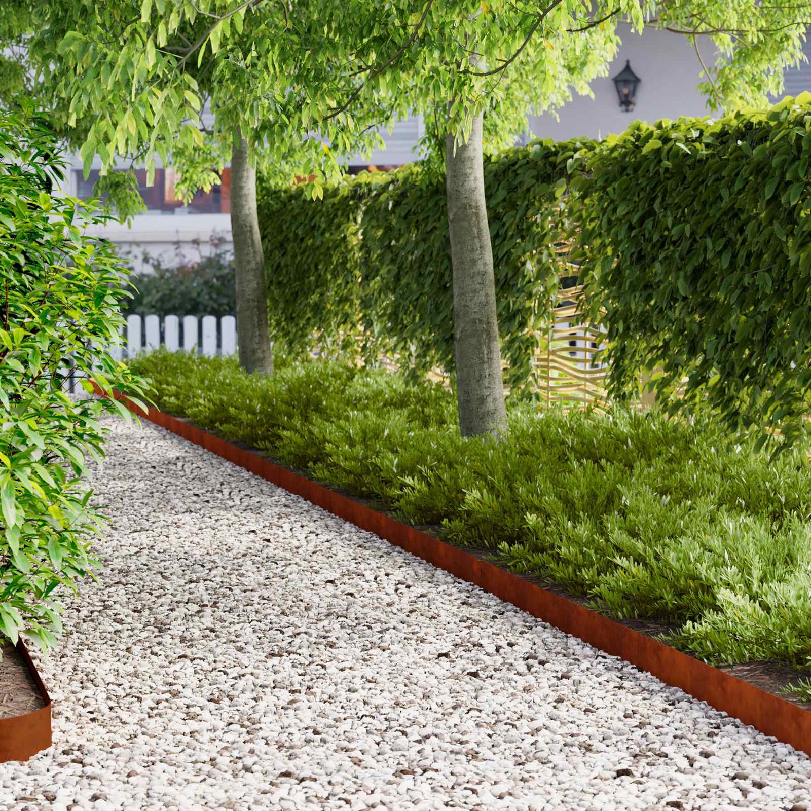 Nurmireunus 20 Pcs 103 X 10 Cm Teräs Ruosteinen