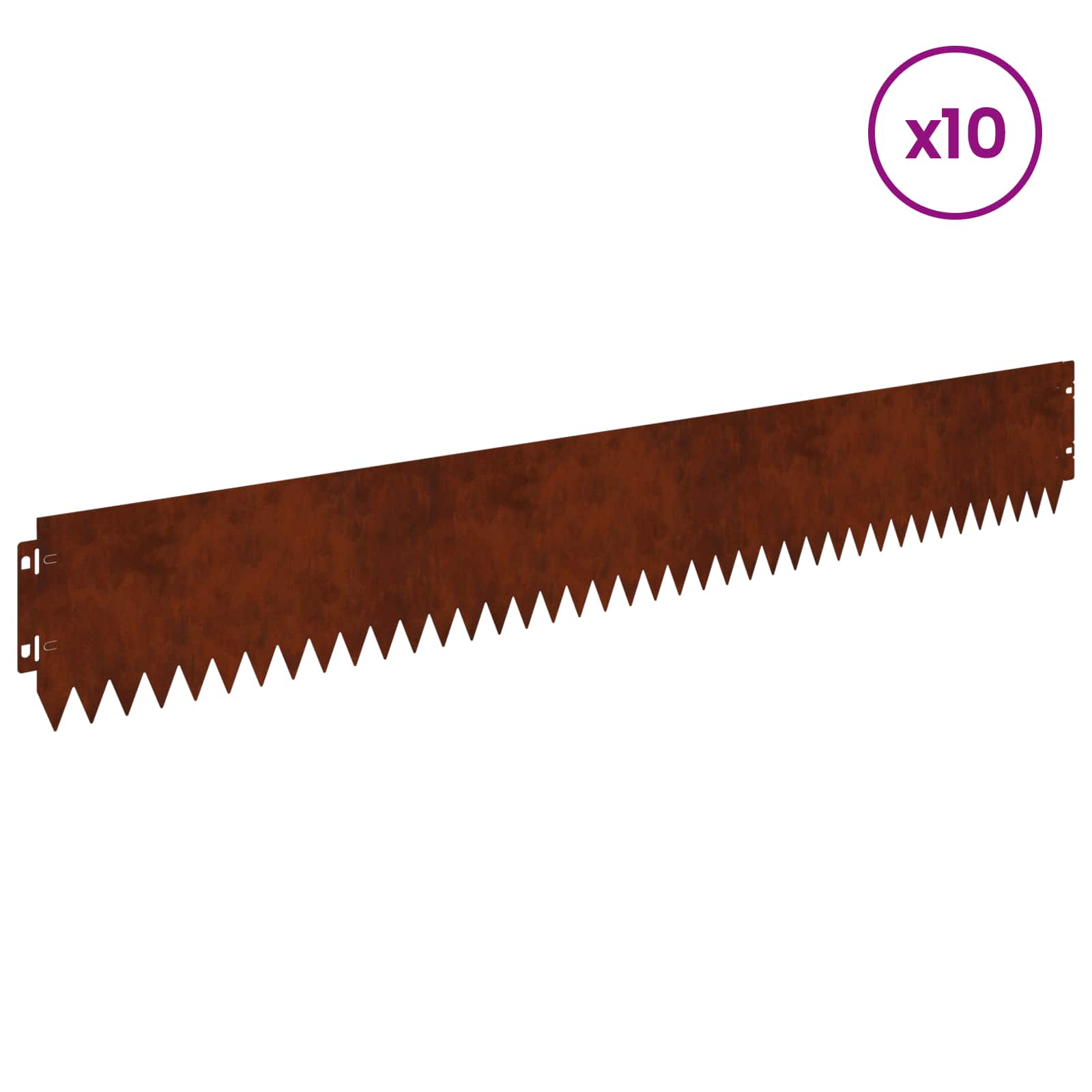 Nurmireunus 10 Pcs 103 X 15 Cm Teräs Ruosteinen