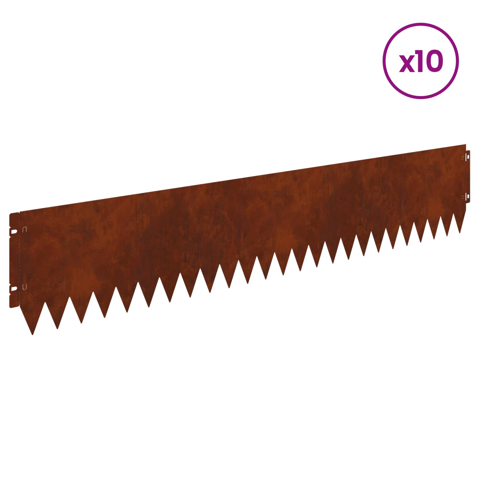 Nurmireunus 10 Pcs 103 X 20 Cm Teräs Ruosteinen