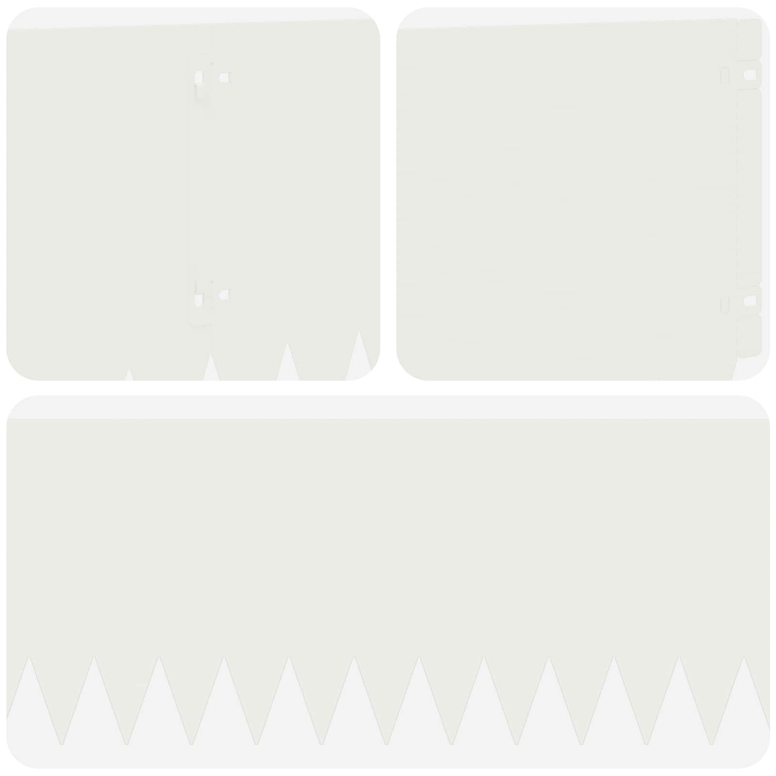 Nurmireunus 10 Pcs 103 X 25 Cm Teräs Valkoinen