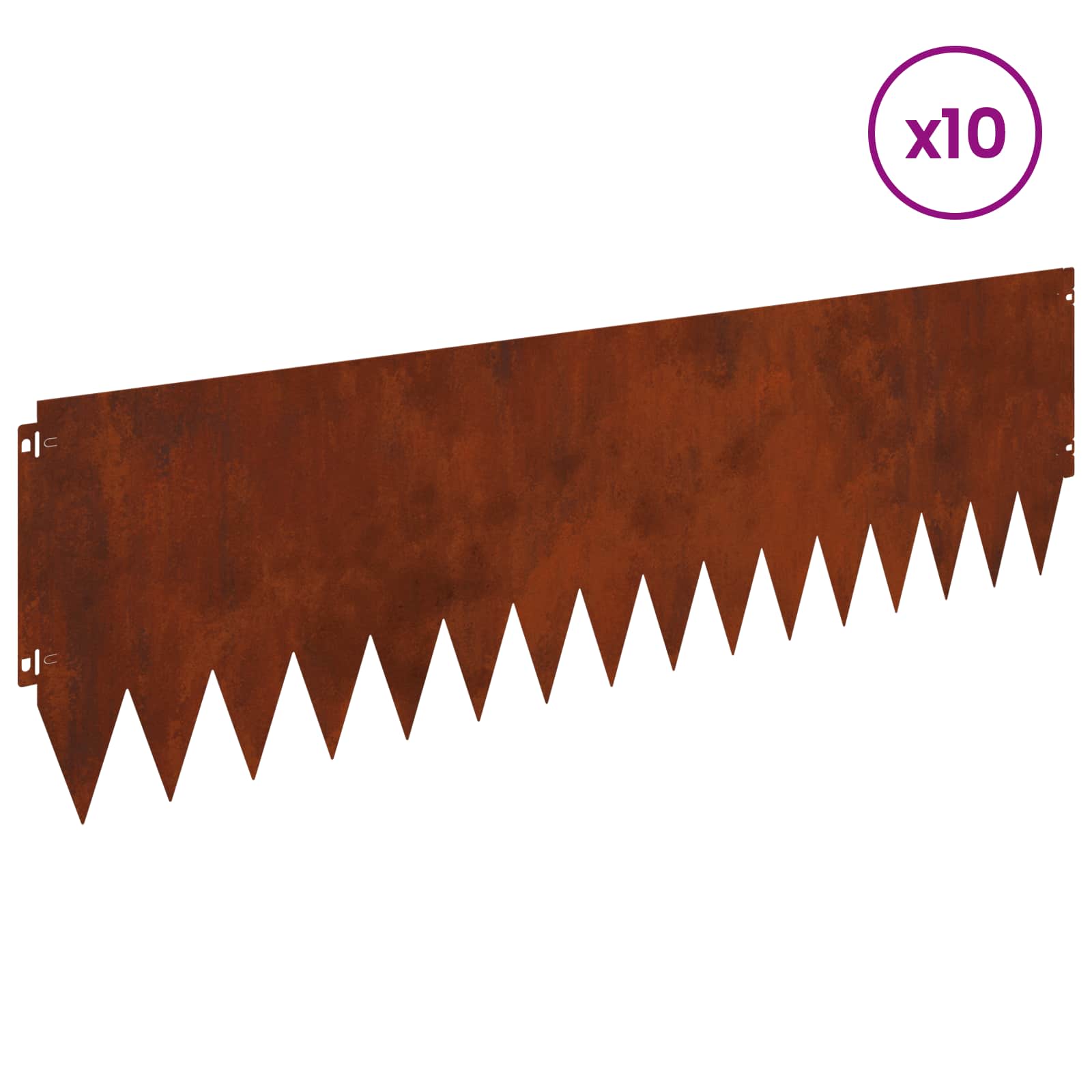 Nurmireunus 10 Pcs 103 X 30 Cm Teräs Ruosteinen