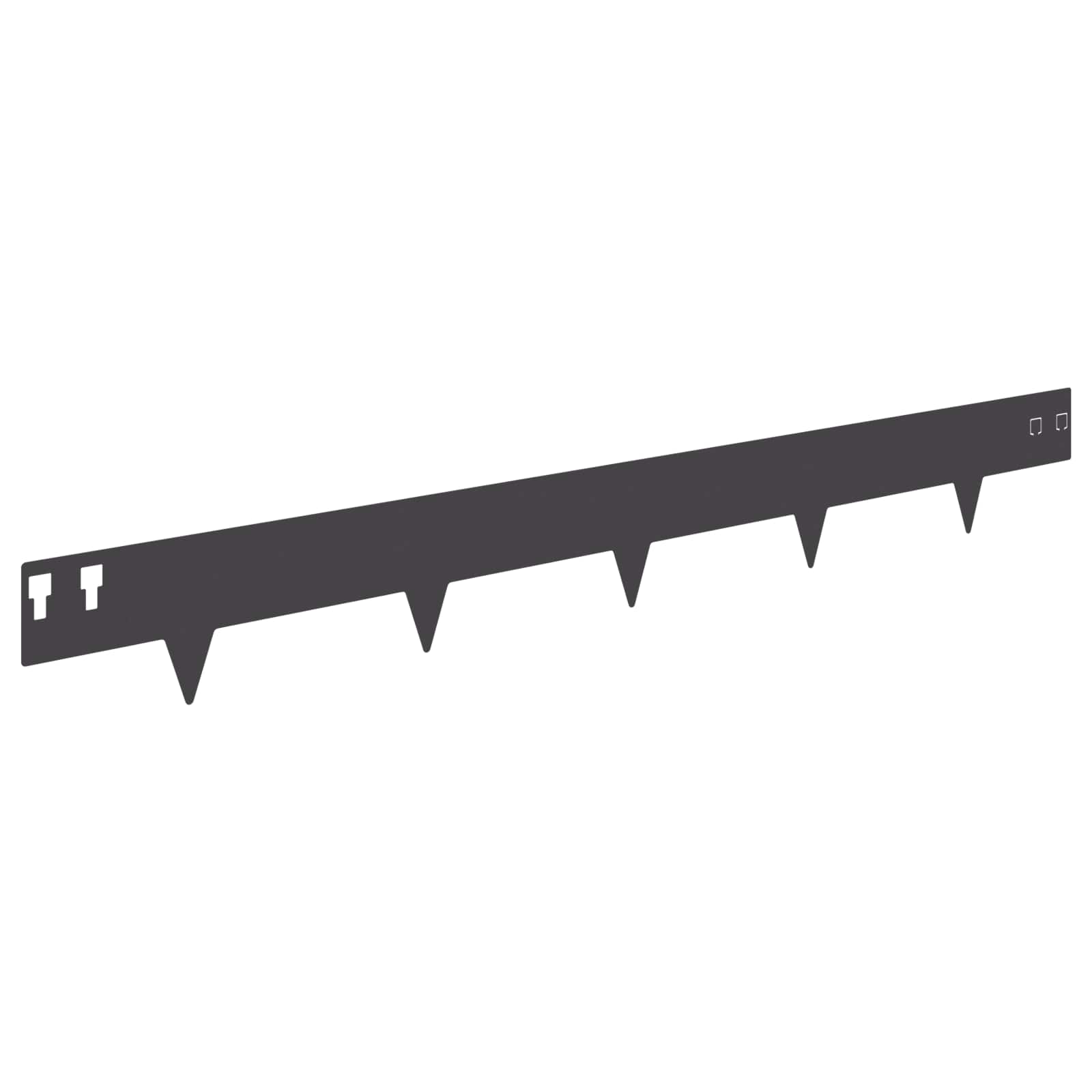 Nurmireunus 10 Pcs 100 X 12 Cm Teräs Musta