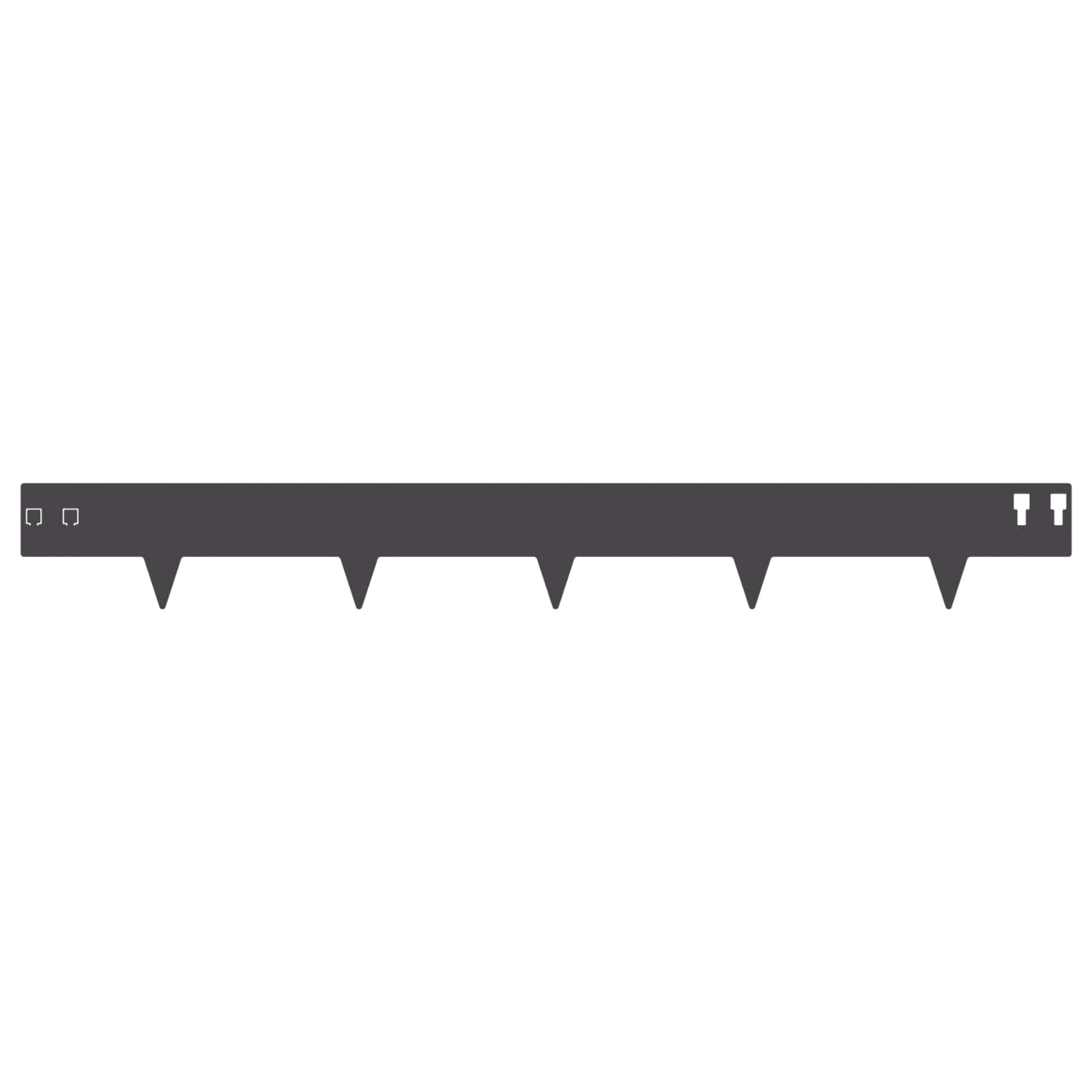 Nurmireunus 30 Pcs 100 X 12 Cm Teräs Musta