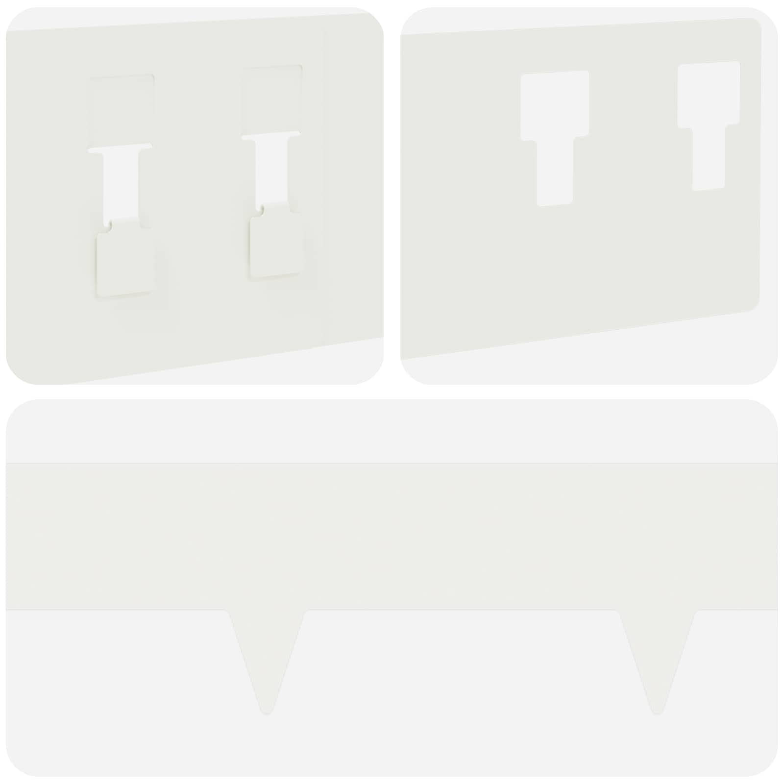 Nurmireunus 10 Pcs 100 X 12 Cm Teräs Valkoinen