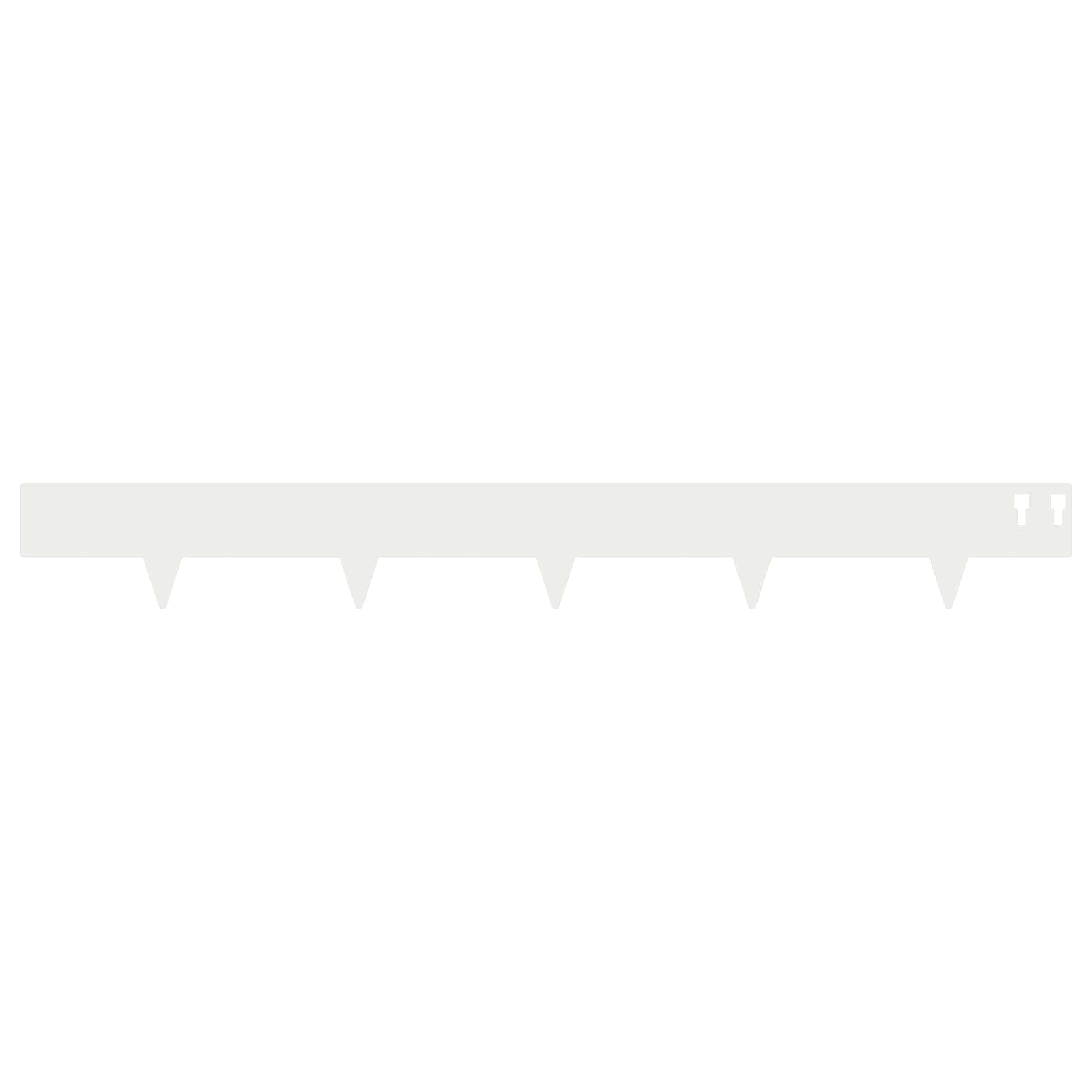 Nurmireunus 30 Pcs 100 X 12 Cm Teräs Valkoinen