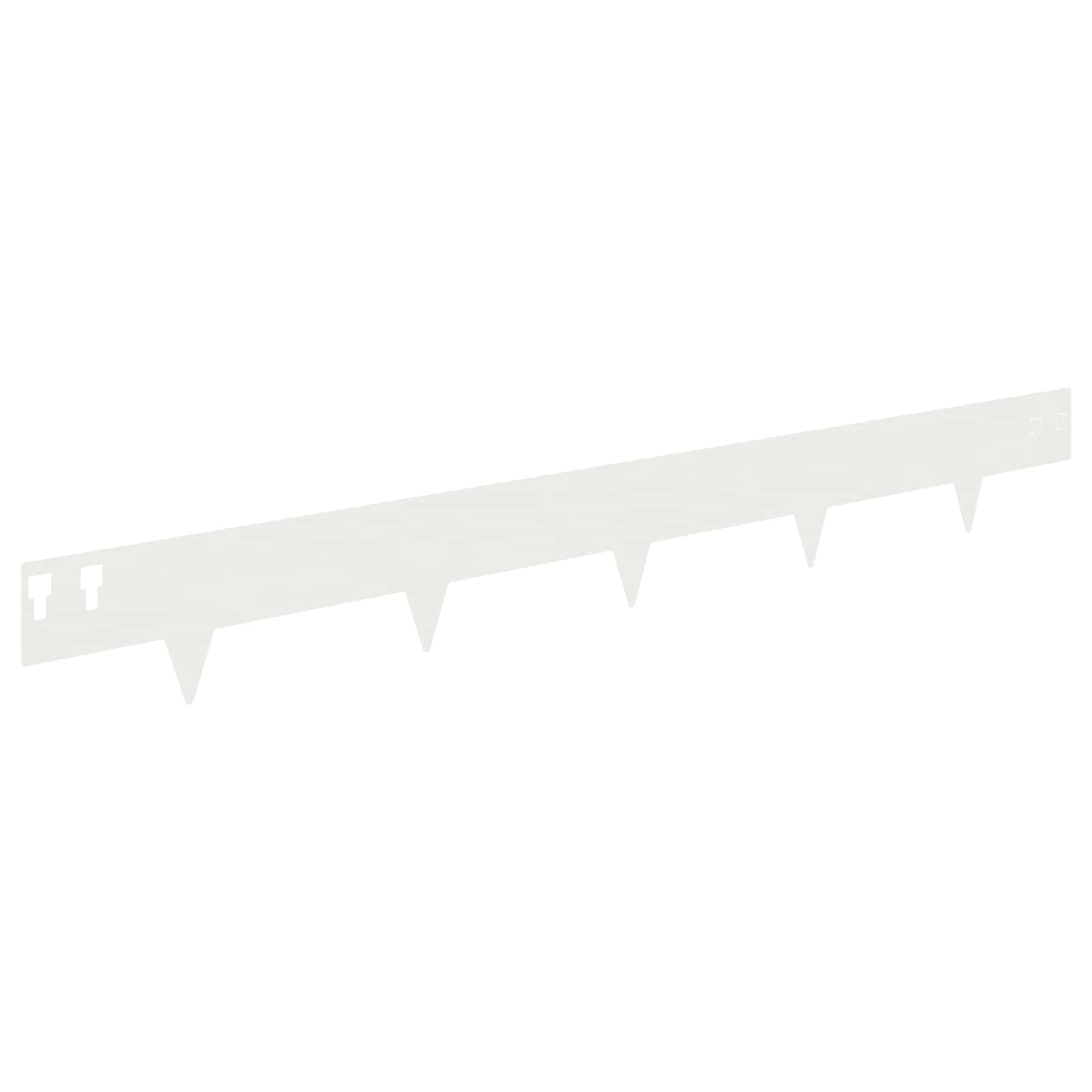 Nurmireunus 50 Pcs 100 X 12 Cm Teräs Valkoinen
