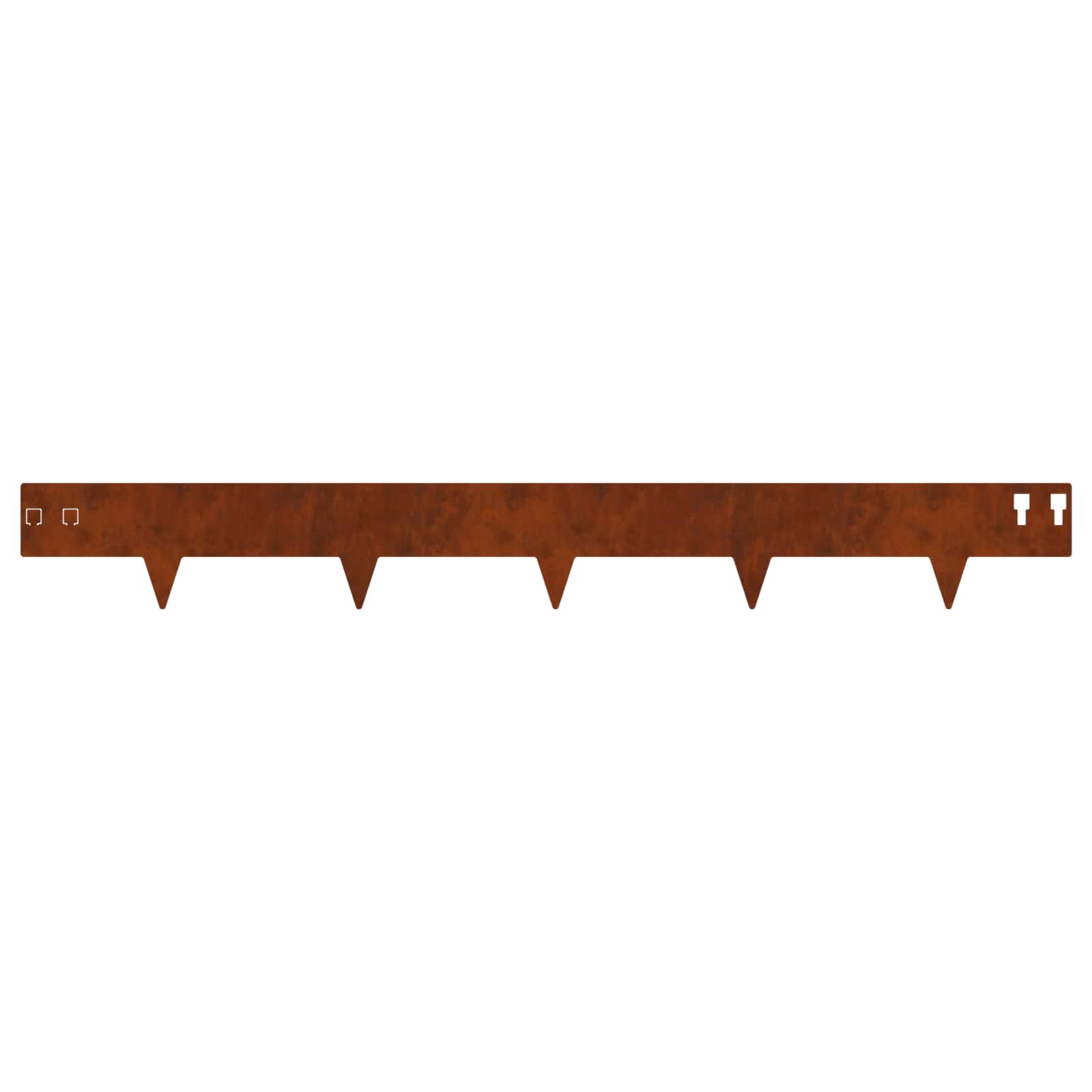 Nurmireunus 20 Pcs 100 X 12 Cm Teräs Ruosteinen