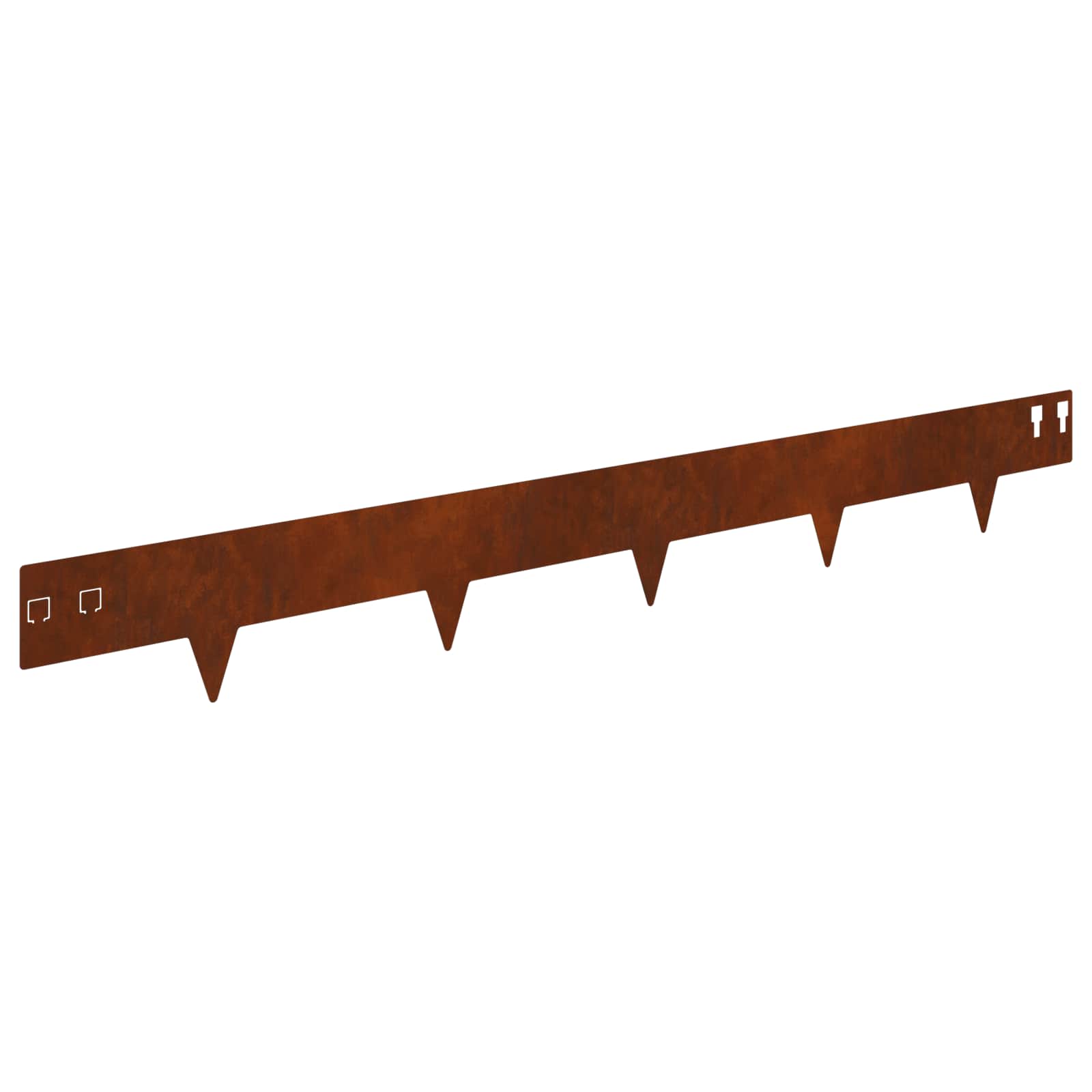 Nurmireunus 50 Pcs 100 X 12 Cm Teräs Ruosteinen
