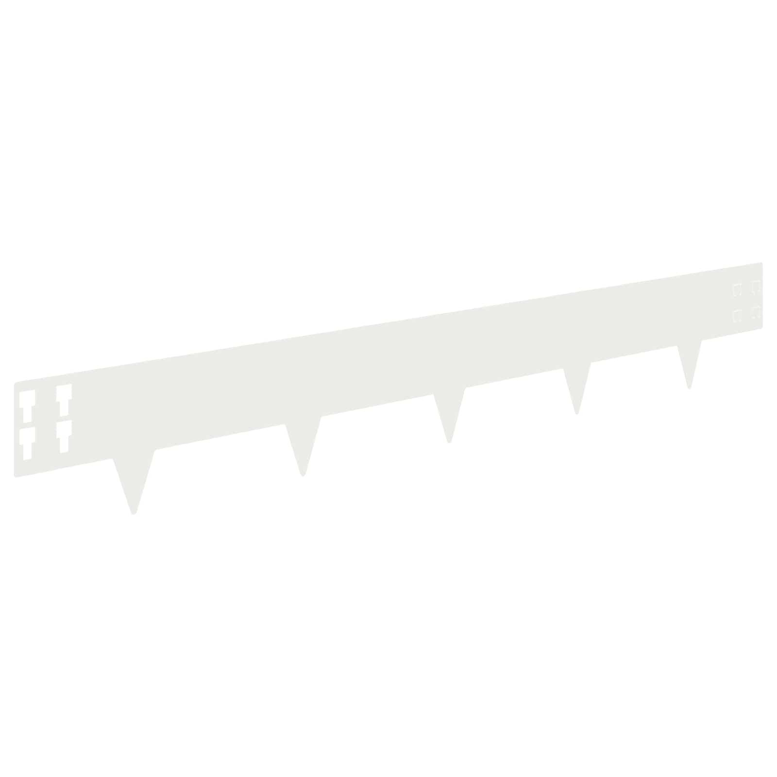 Nurmireunus 50 Pcs 100 X 15 Cm Teräs Valkoinen