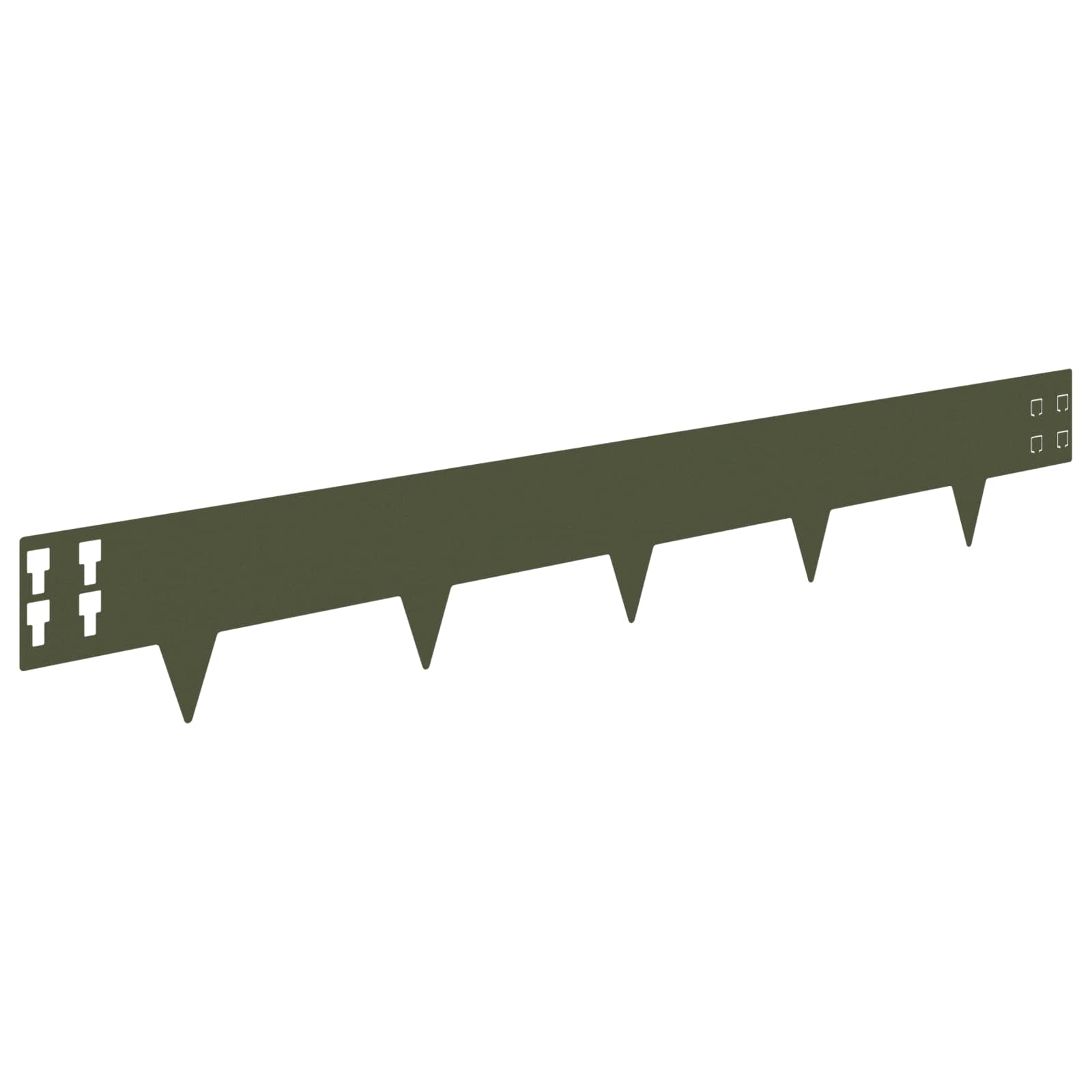 Nurmireunus 10 Pcs 100 X 15 Cm Teräs Oliivinvihreä