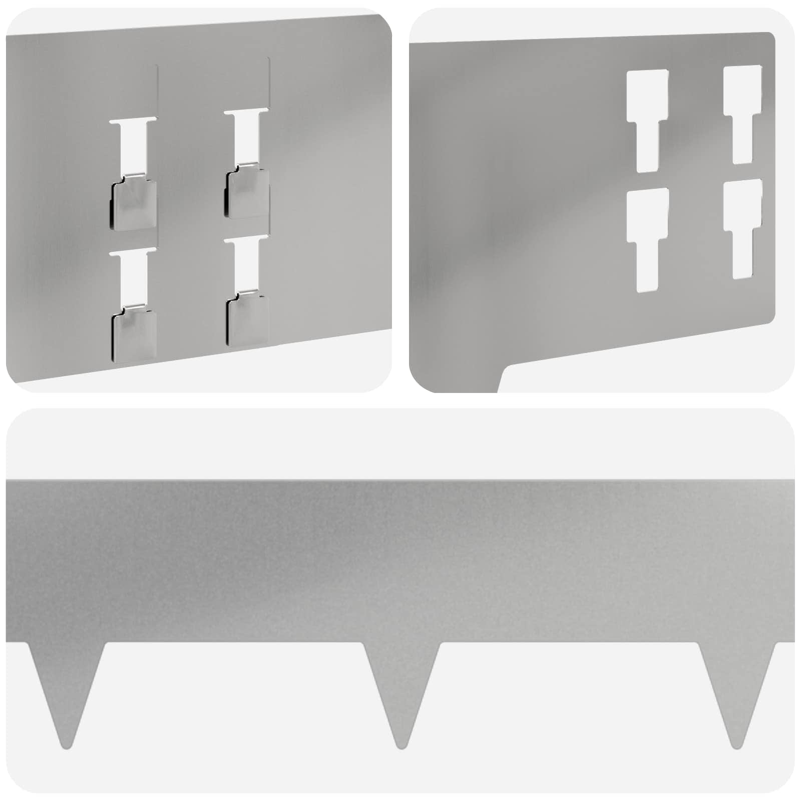 Nurmireunus 10 Pcs 100 X 15 Cm Teräs Hopea
