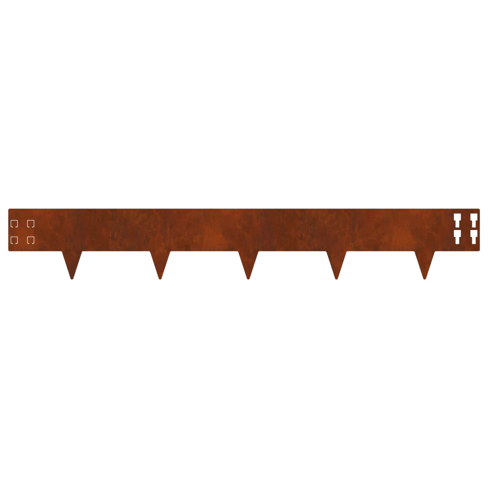 Nurmireunus 30 Pcs 100 X 15 Cm Teräs Ruosteinen