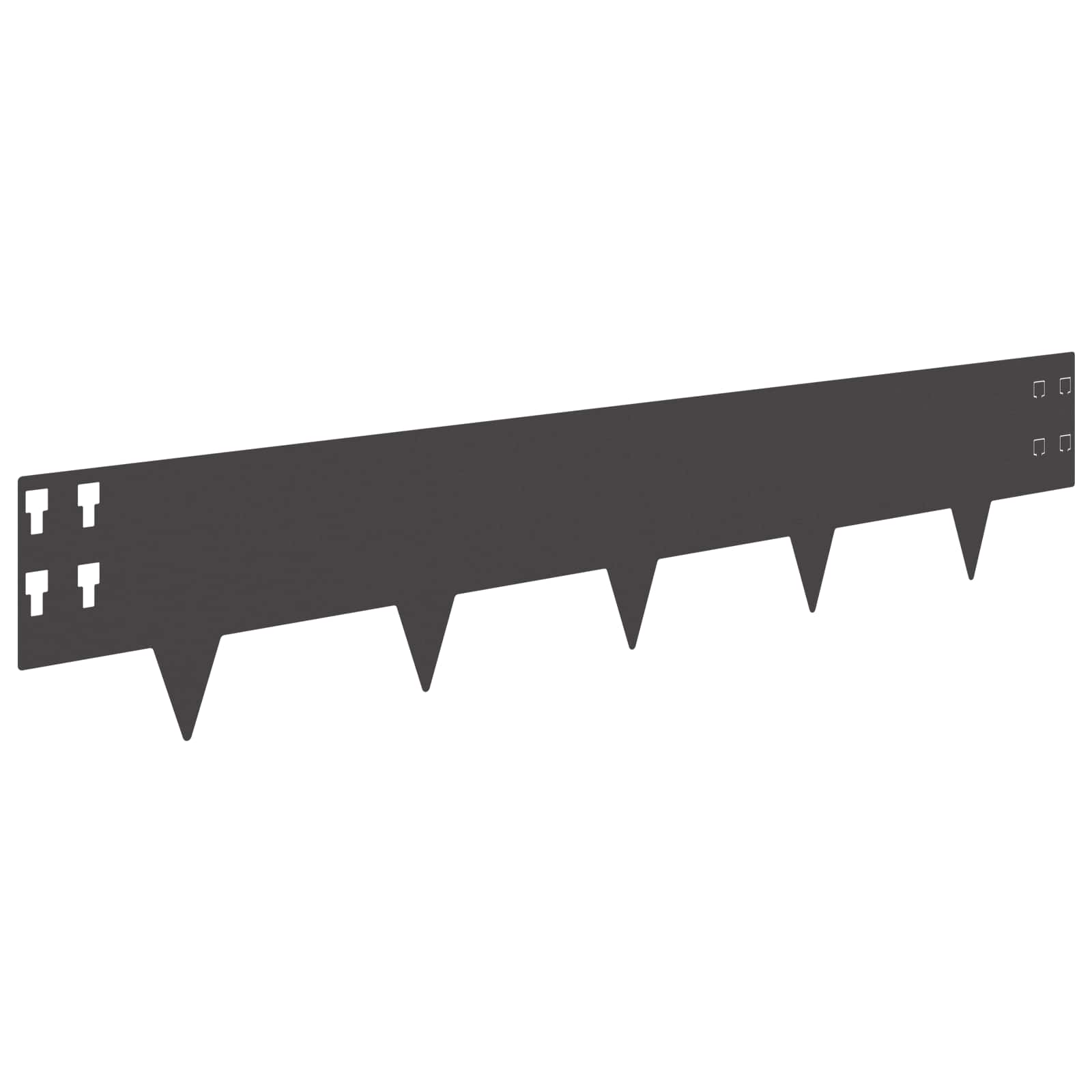Nurmireunus 10 Pcs 100 X 20 Cm Teräs Musta