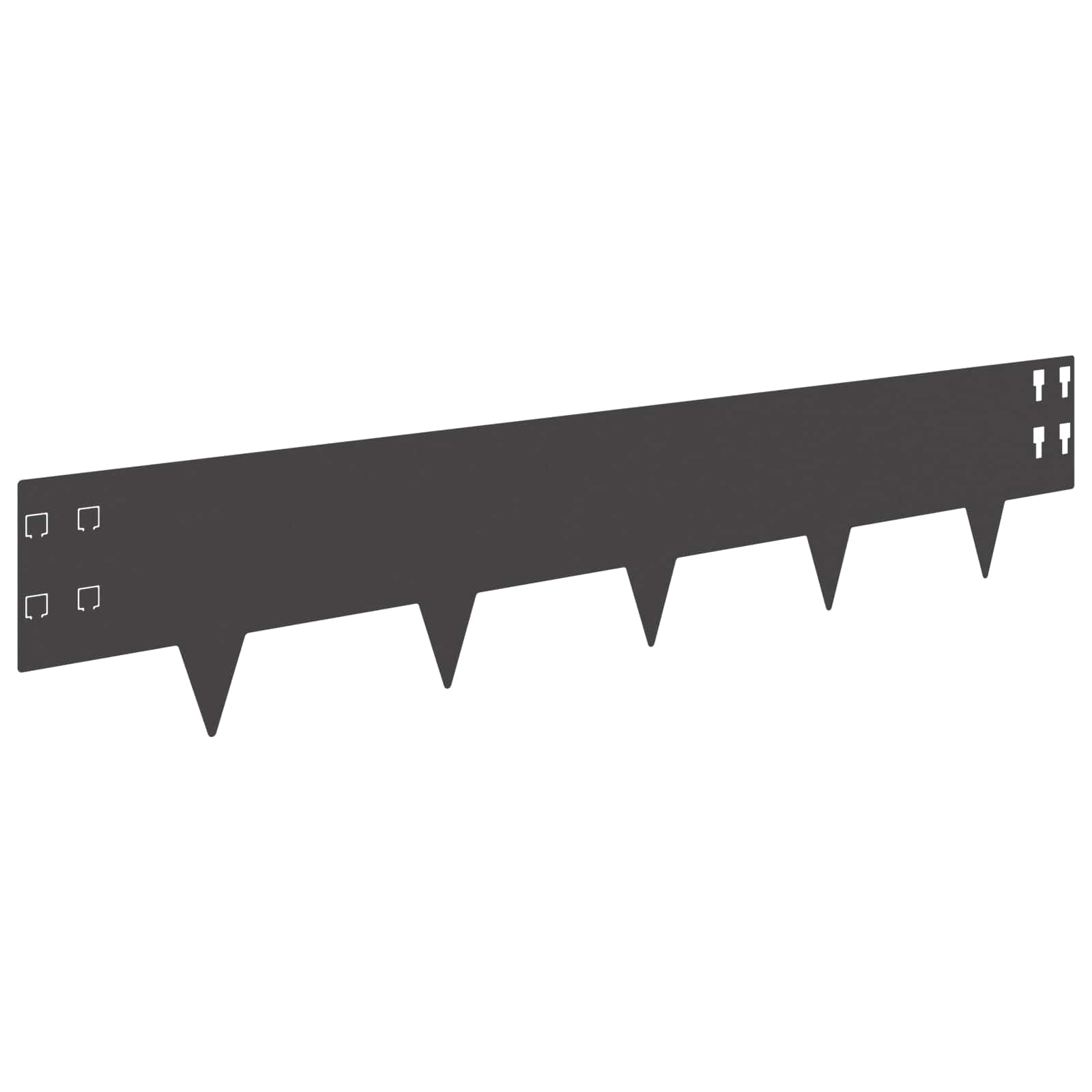 Nurmireunus 30 Pcs 100 X 20 Cm Teräs Musta