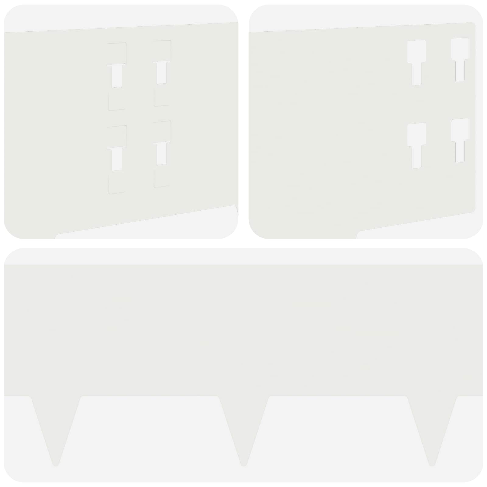 Nurmireunus 30 Pcs 100 X 20 Cm Teräs Valkoinen