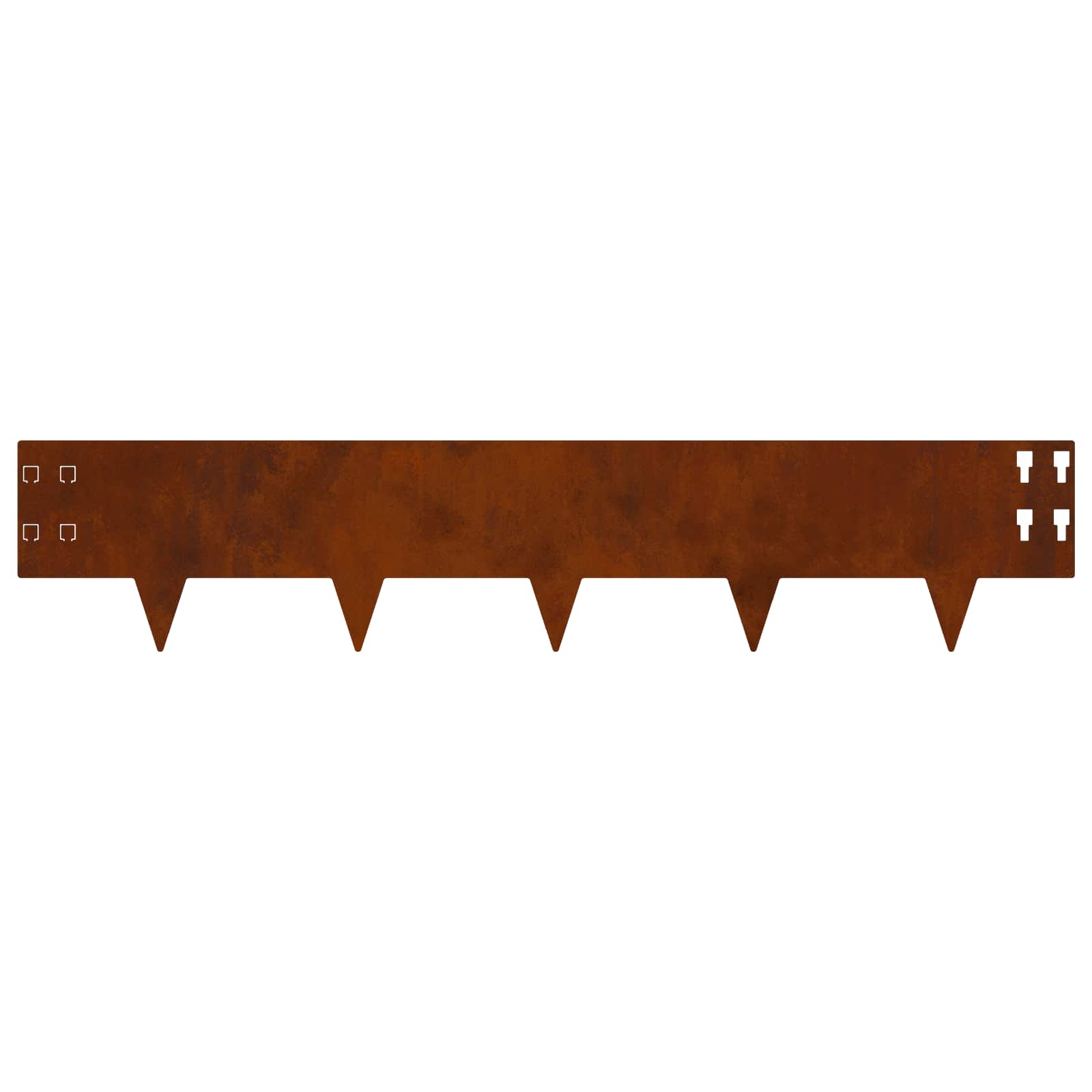 Nurmireunus 10 Pcs 100 X 20 Cm Teräs Ruosteinen