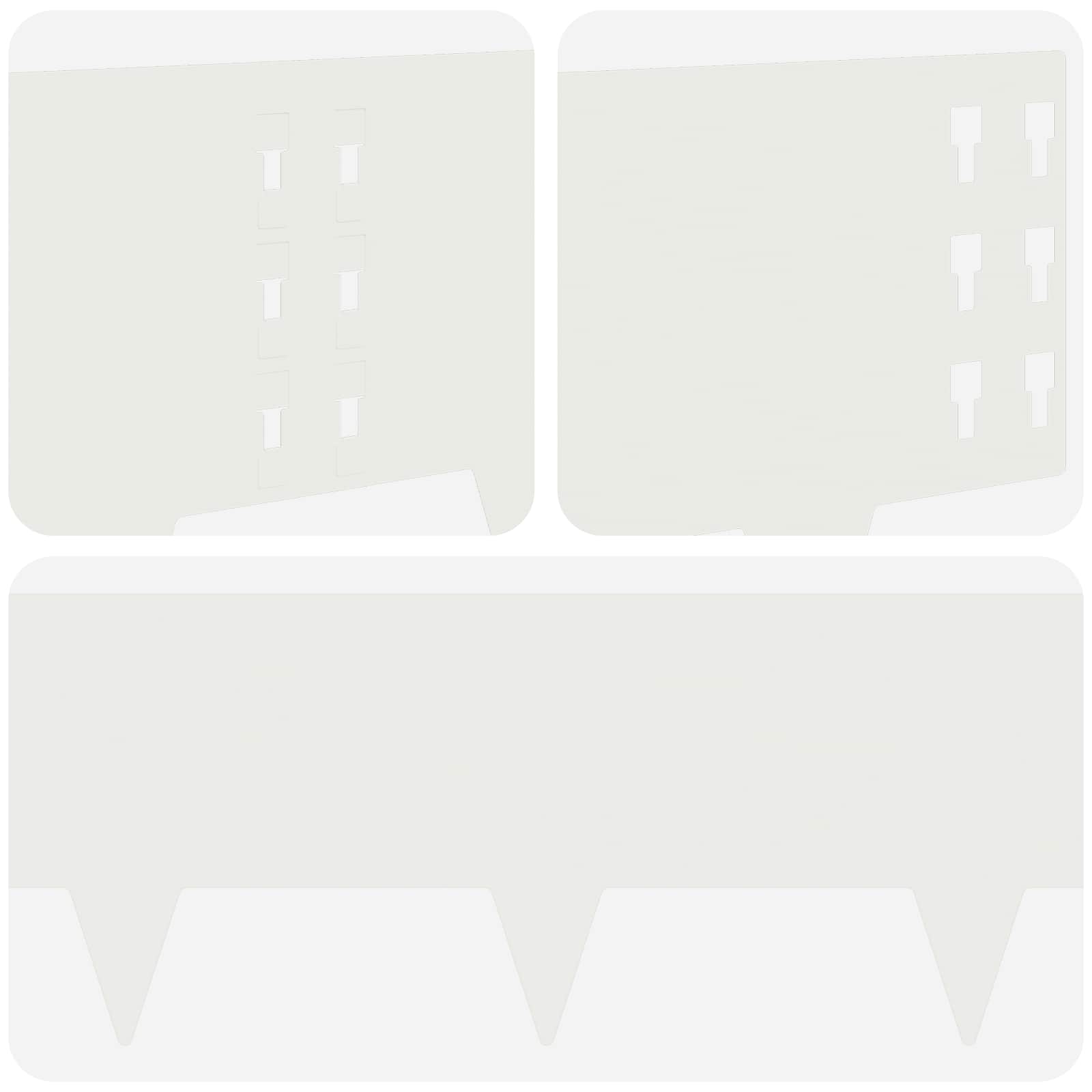Nurmireunus 30 Pcs 100 X 25 Cm Teräs Valkoinen