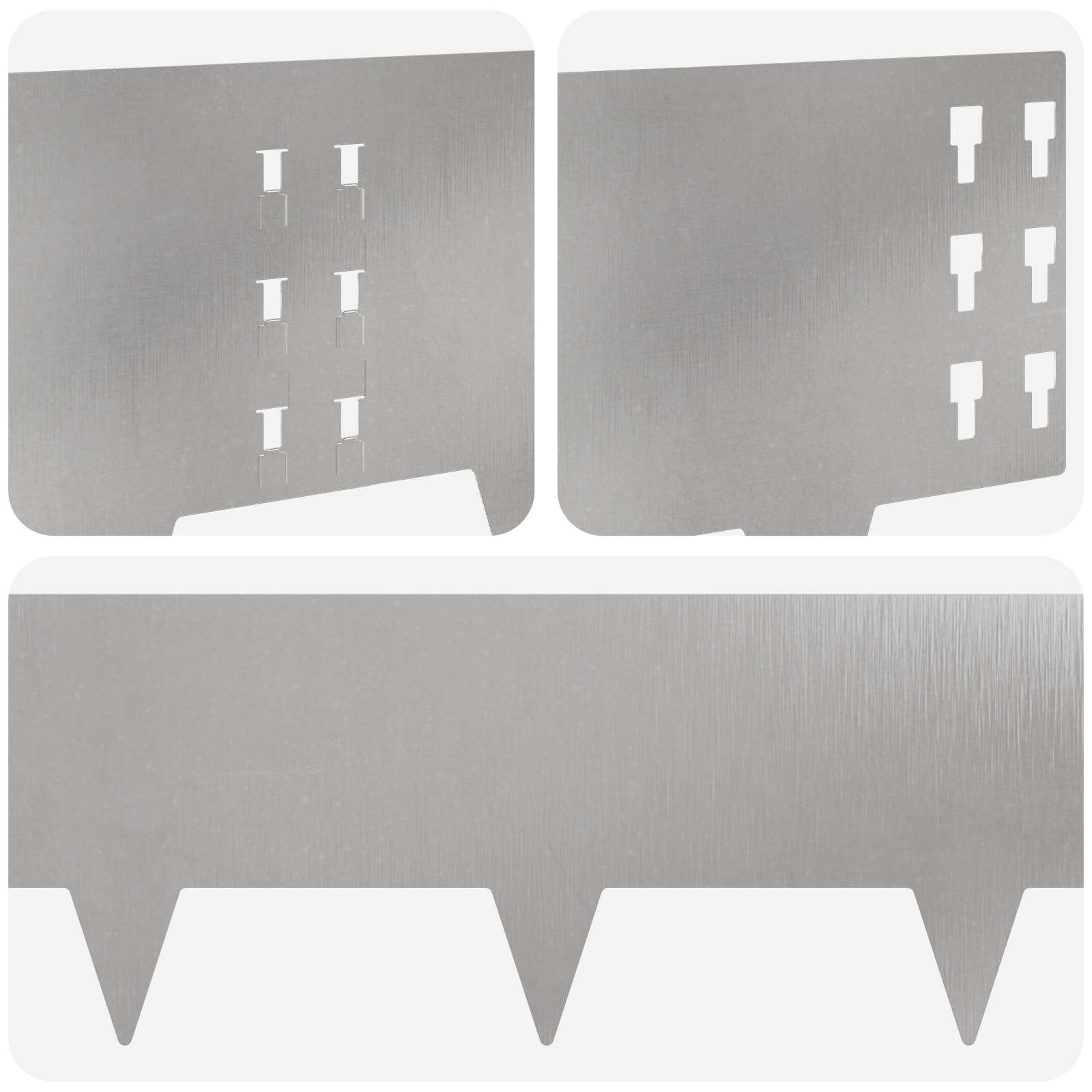 Nurmireunus 10 Pcs 100 X 25 Cm Teräs Hopea