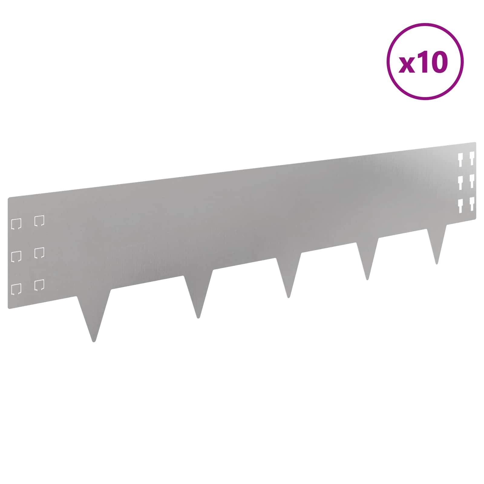 Nurmireunus 10 Pcs 100 X 25 Cm Teräs Hopea
