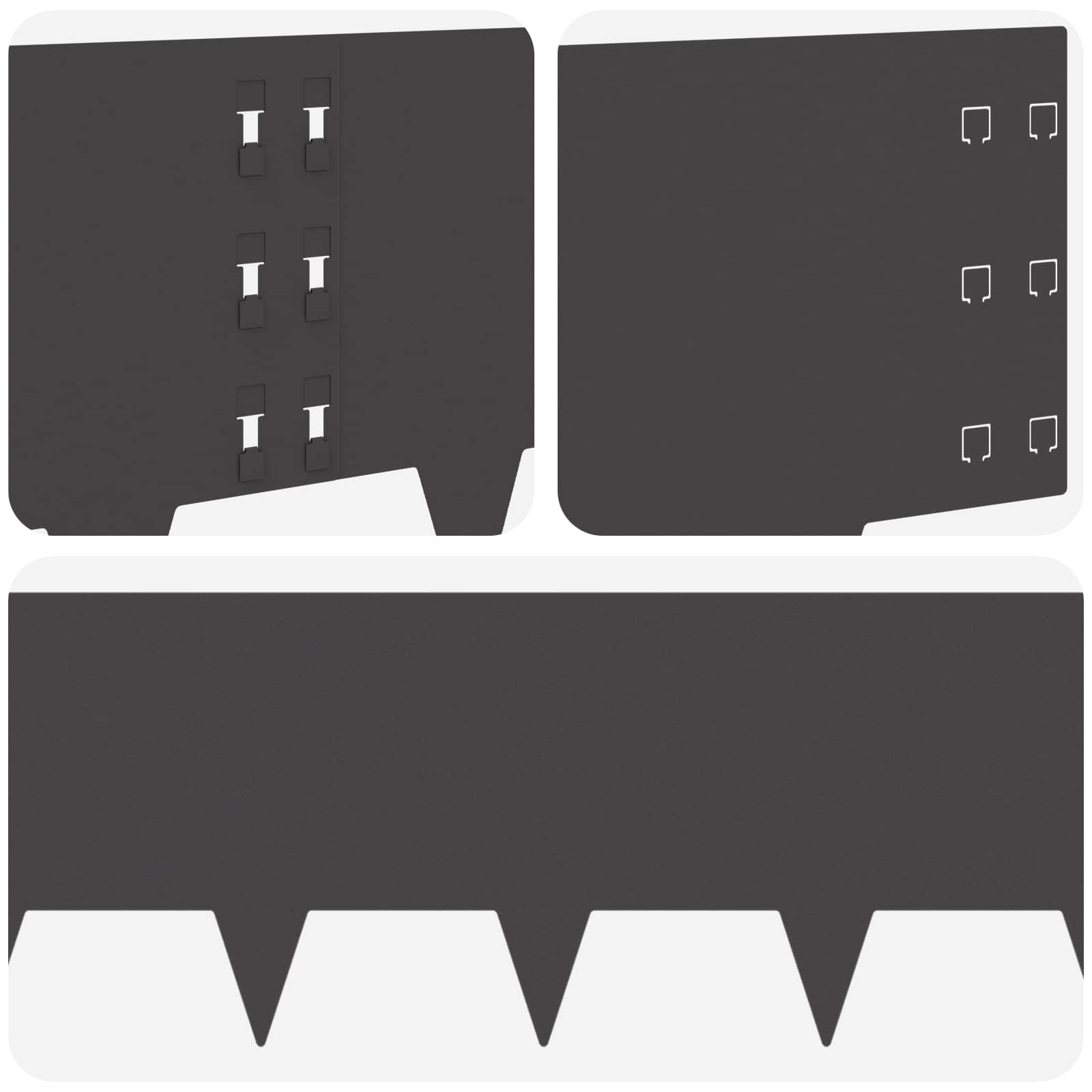 Nurmireunus 10 Pcs 100 X 30 Cm Teräs Musta