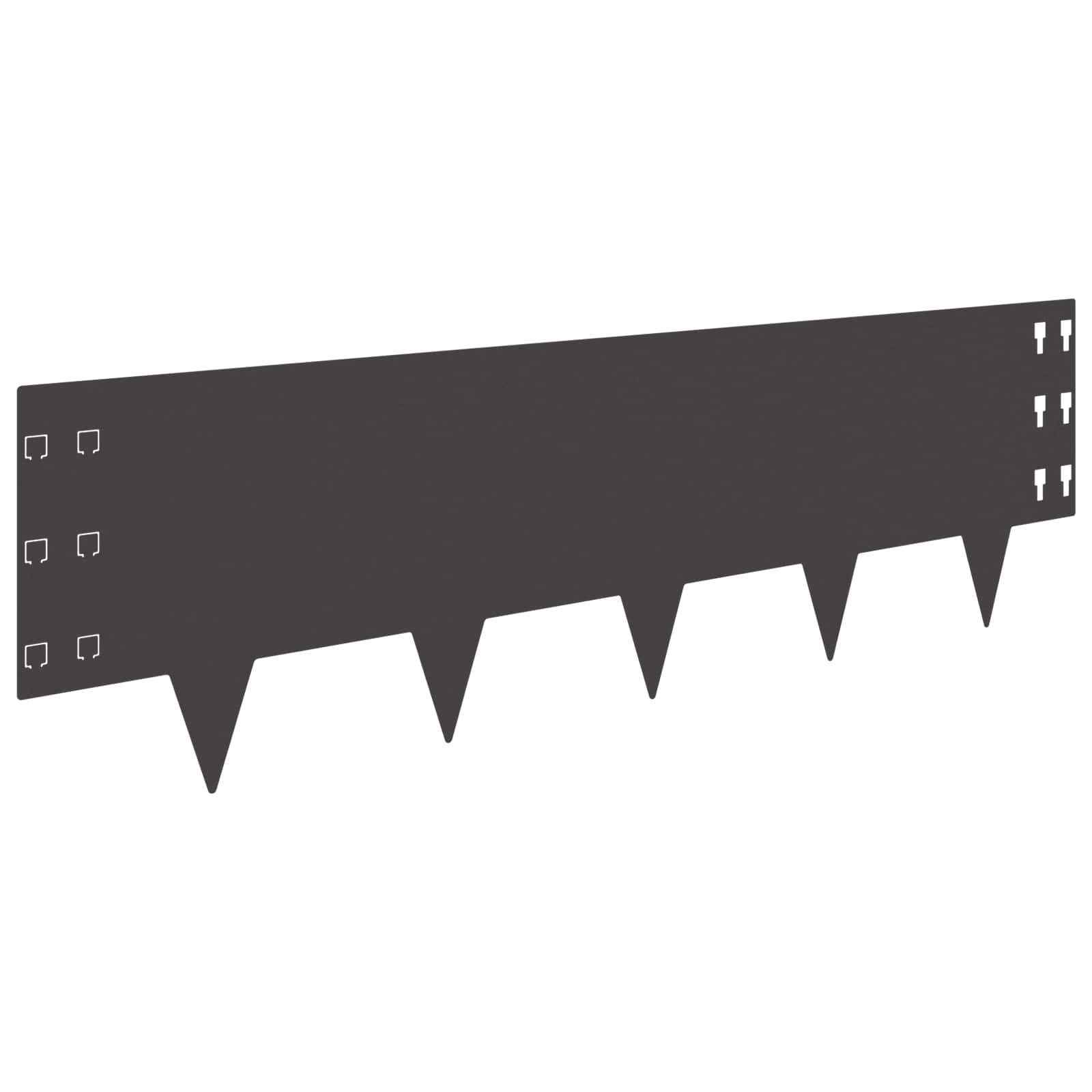 Nurmireunus 10 Pcs 100 X 30 Cm Teräs Musta