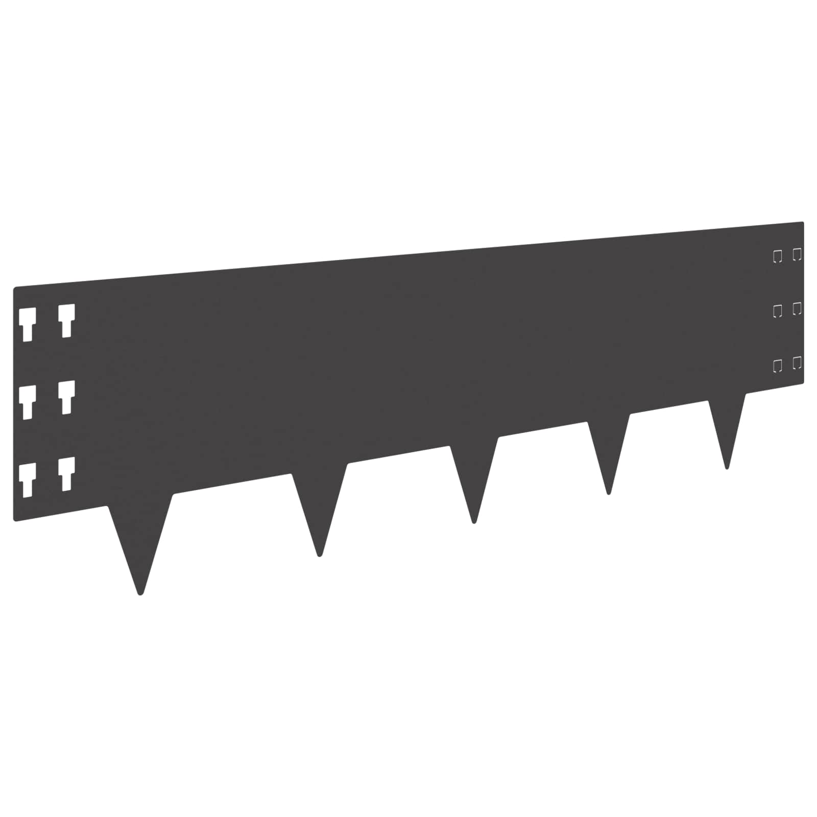 Nurmireunus 10 Pcs 100 X 30 Cm Teräs Musta