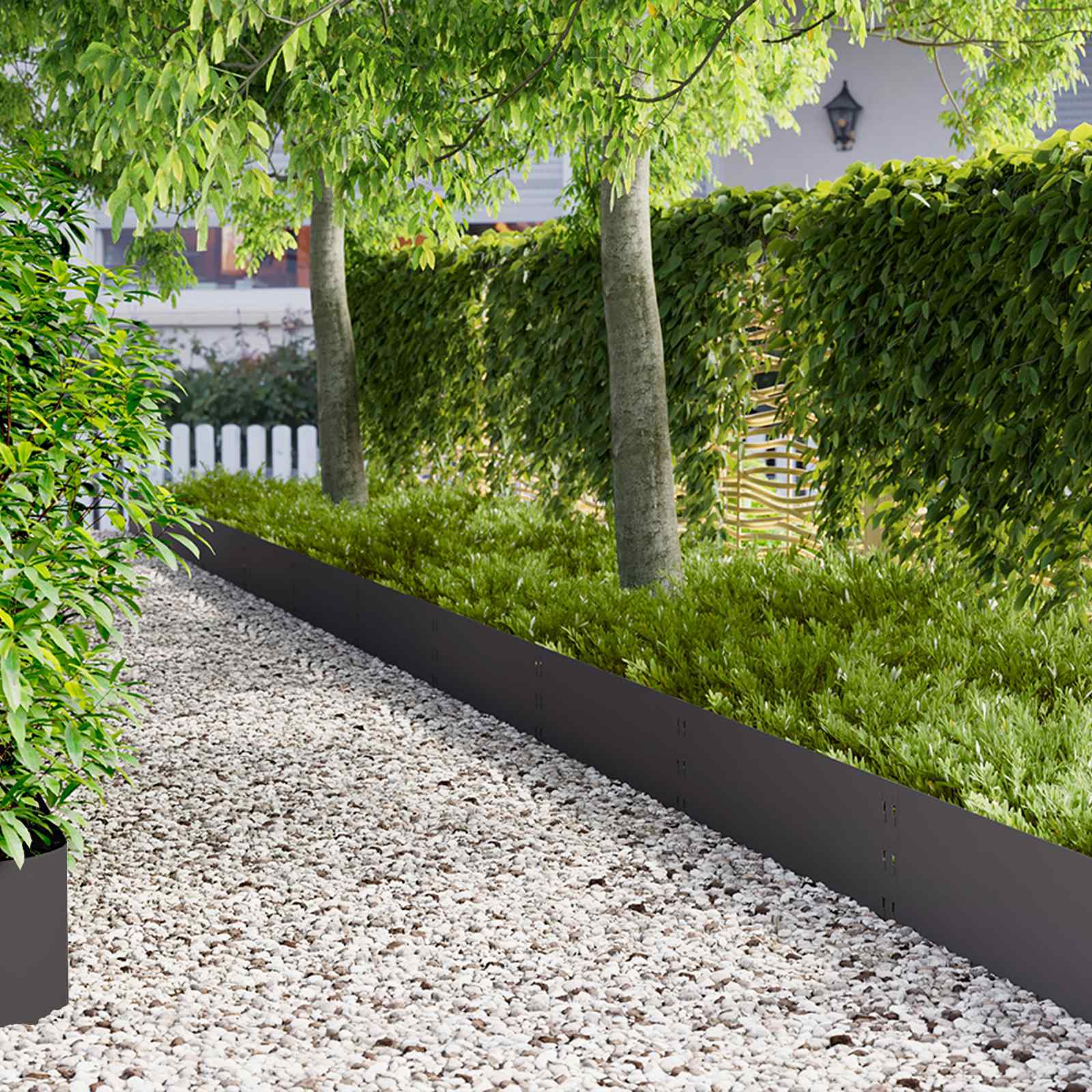 Nurmireunus 30 Pcs 100 X 30 Cm Teräs Musta