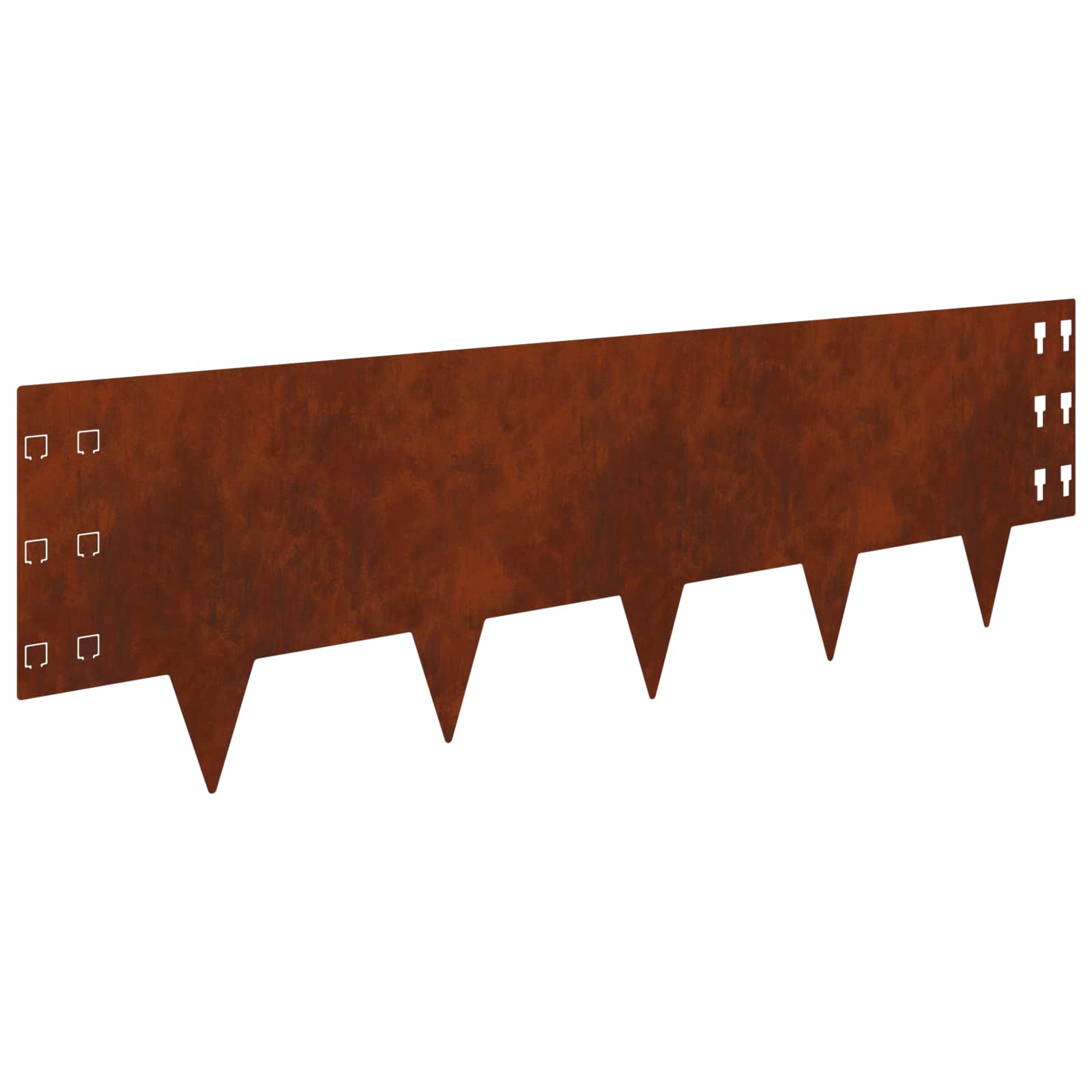 Nurmireunus 10 Pcs 100 X 30 Cm Teräs Ruosteinen