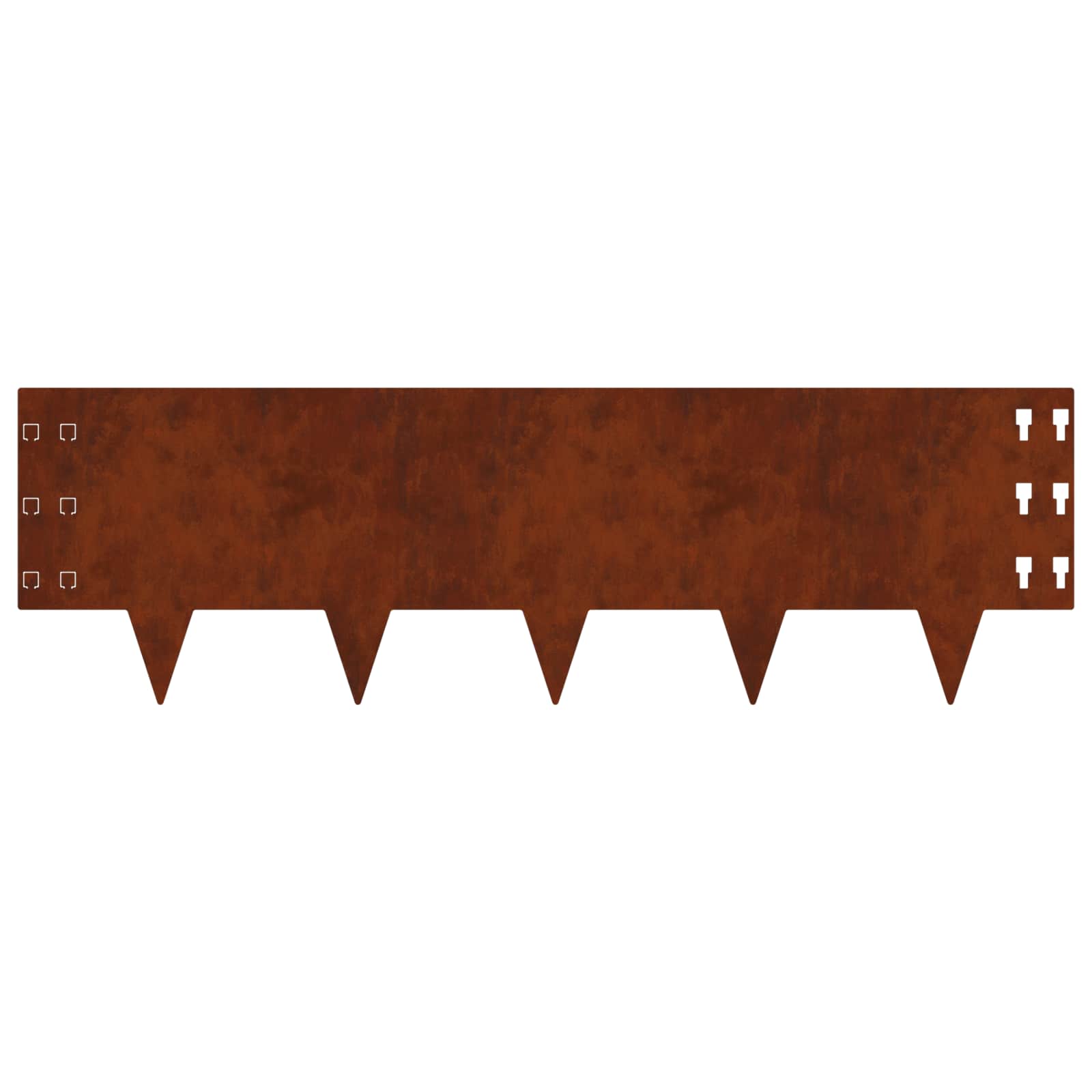 Nurmireunus 20 Pcs 100 X 30 Cm Teräs Ruosteinen