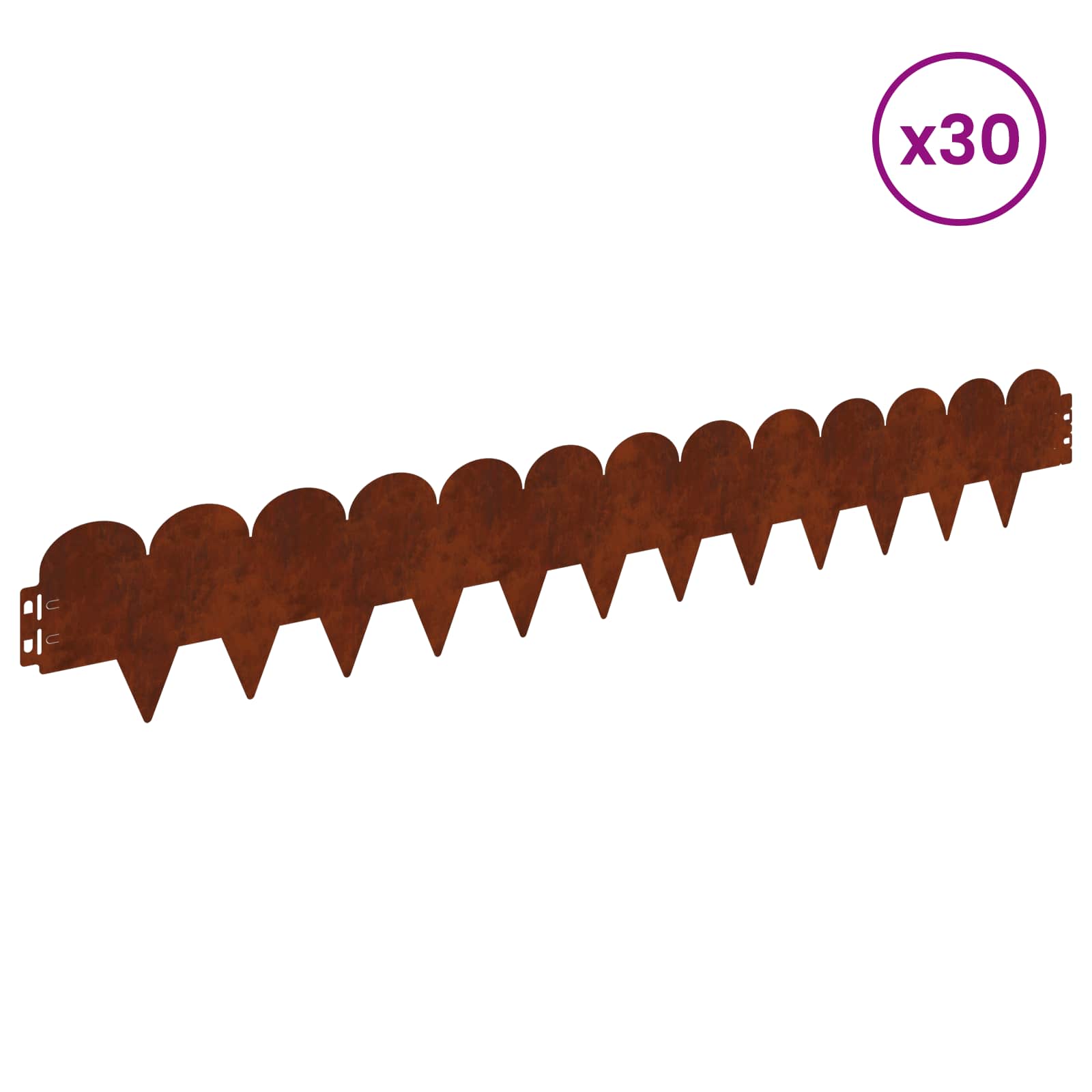 Nurmireunus 30 Pcs 103 X 15 Cm Teräs Ruosteinen