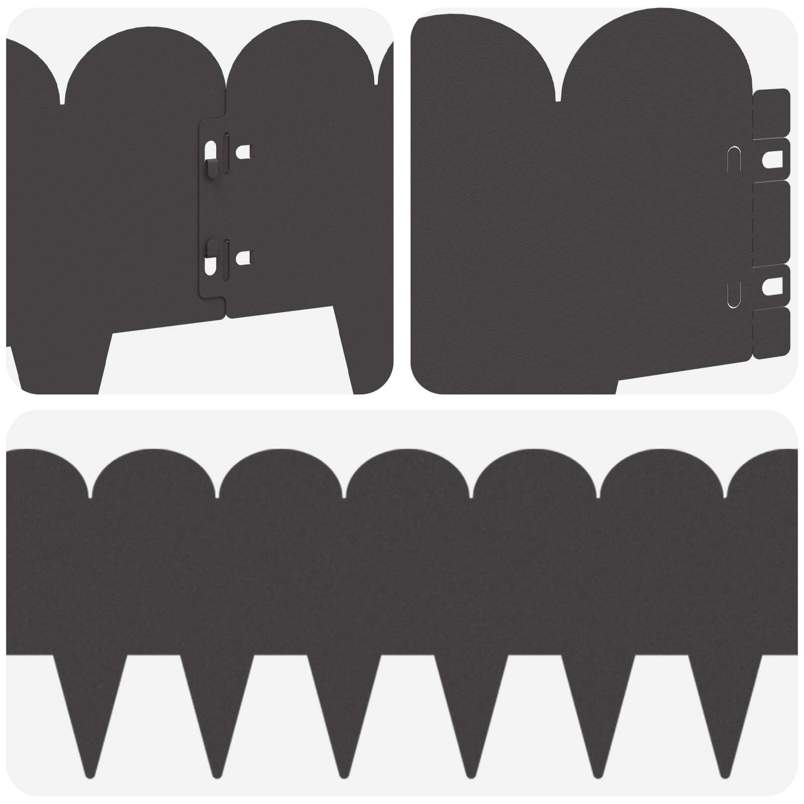 Nurmireunus 30 Pcs 103 X 20 Cm Teräs Musta