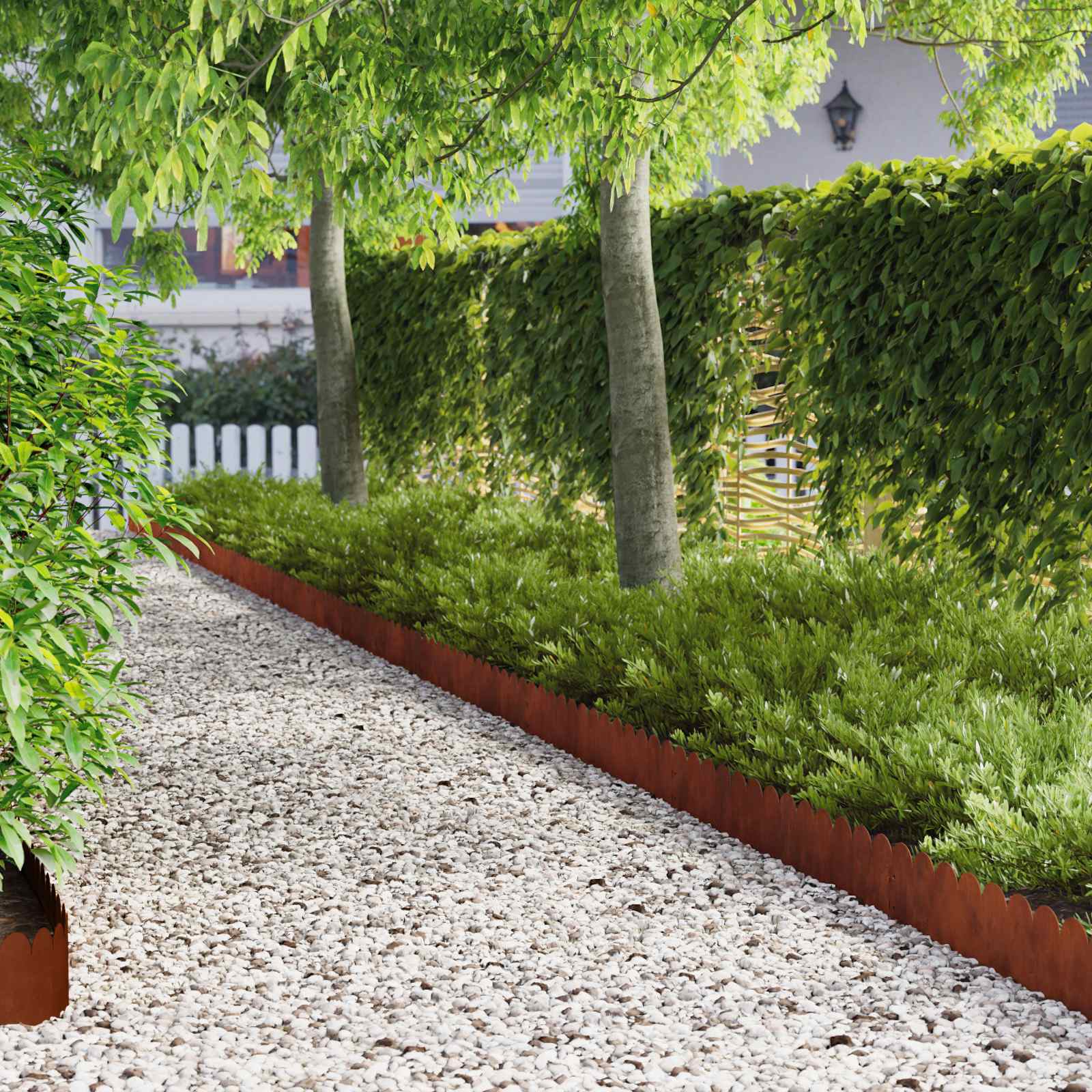 Nurmireunus 30 Pcs 103 X 20 Cm Teräs Ruosteinen