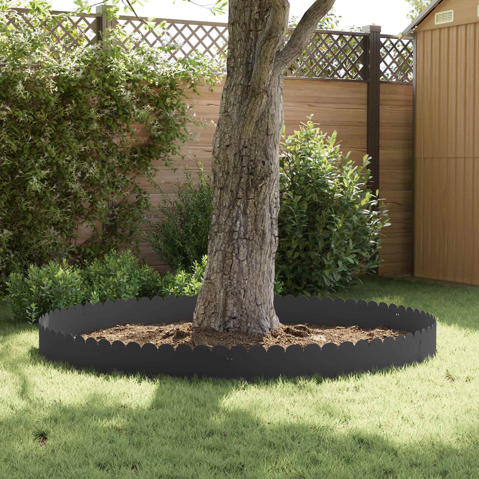 Nurmireunus 10 Pcs 103 X 25 Cm Teräs Musta
