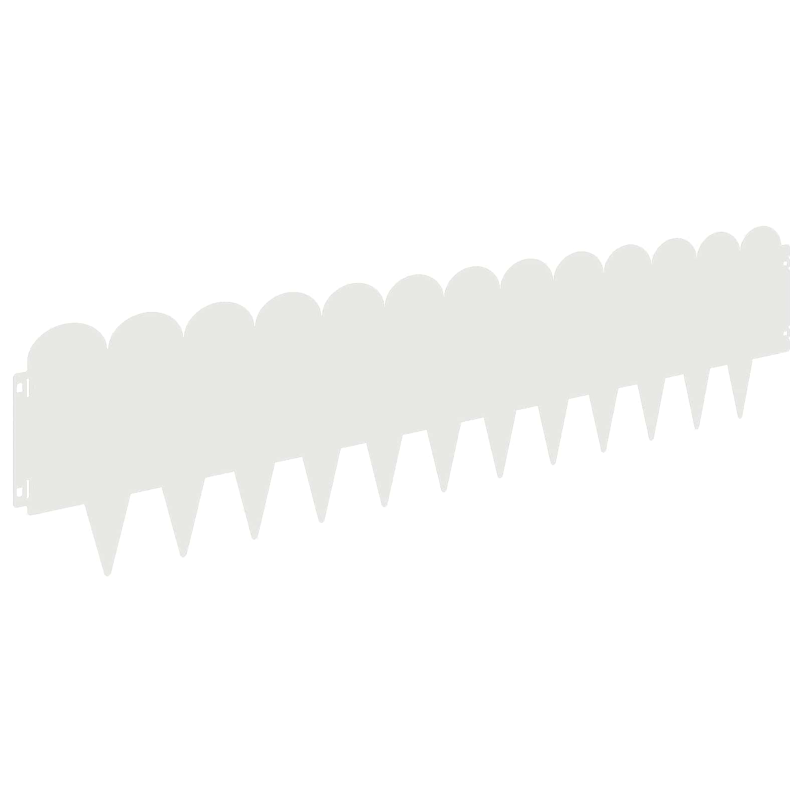 Nurmireunus 10 Pcs 103 X 25 Cm Teräs Valkoinen