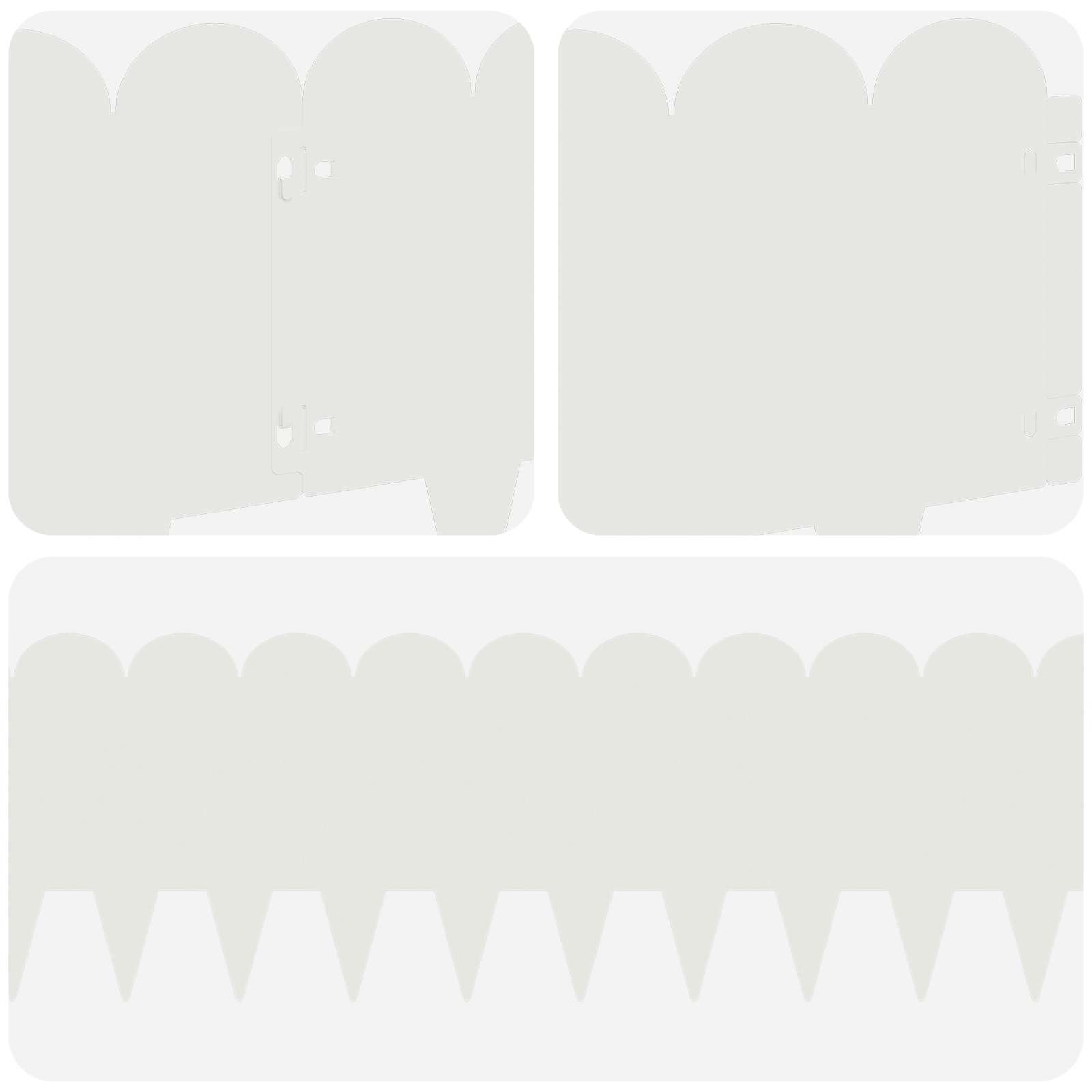 Nurmireunus 20 Pcs 103 X 25 Cm Teräs Valkoinen