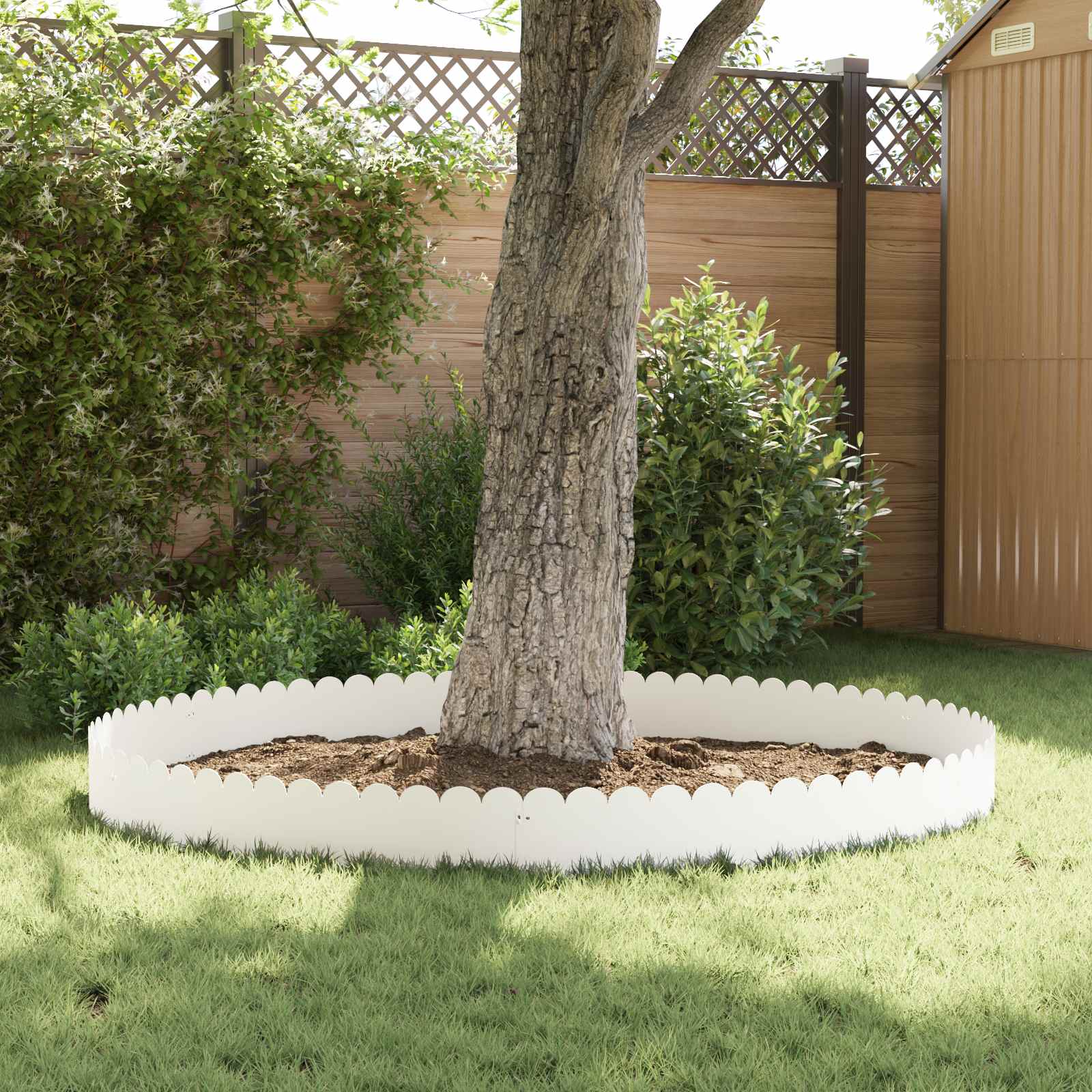 Nurmireunus 20 Pcs 103 X 25 Cm Teräs Valkoinen
