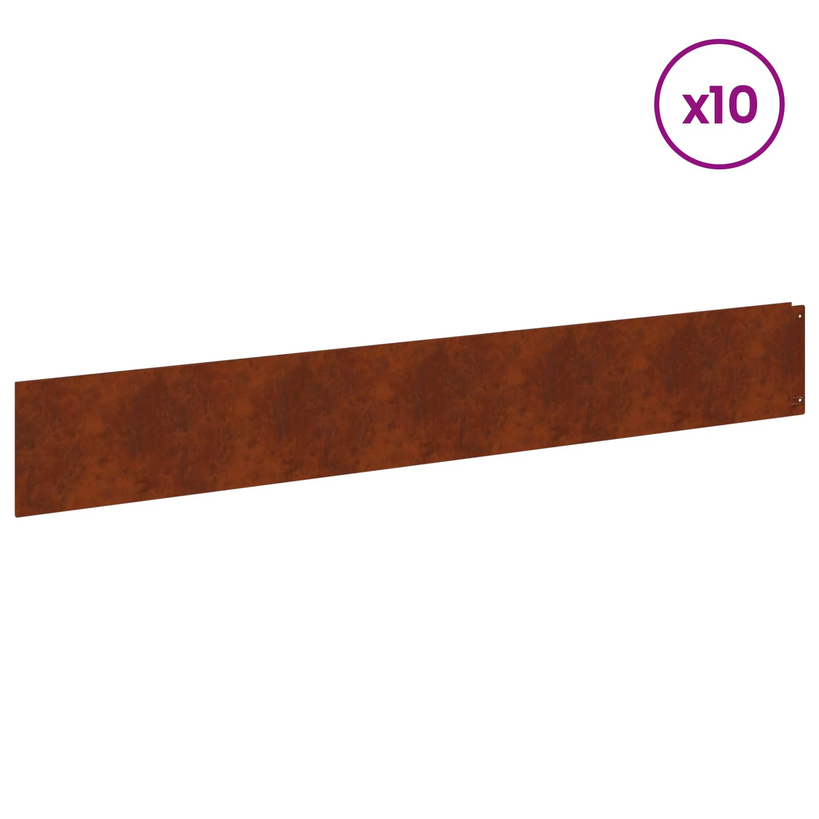 Nurmireunus 10 Pcs 100 X 15 Cm Teräs Ruosteinen
