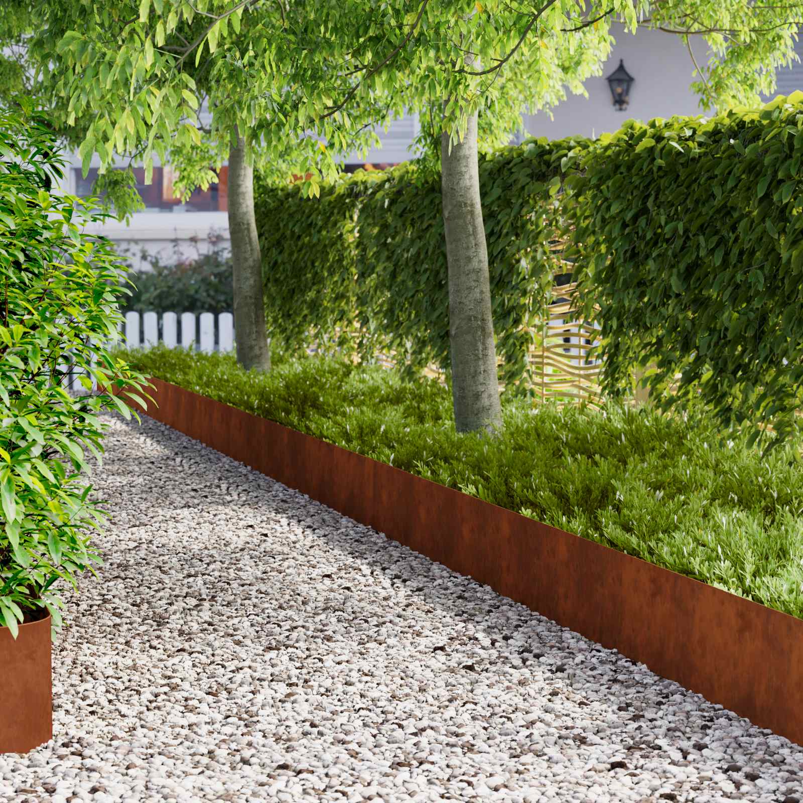 Nurmireunus 20 Pcs 100 X 22 Cm Teräs Ruosteinen