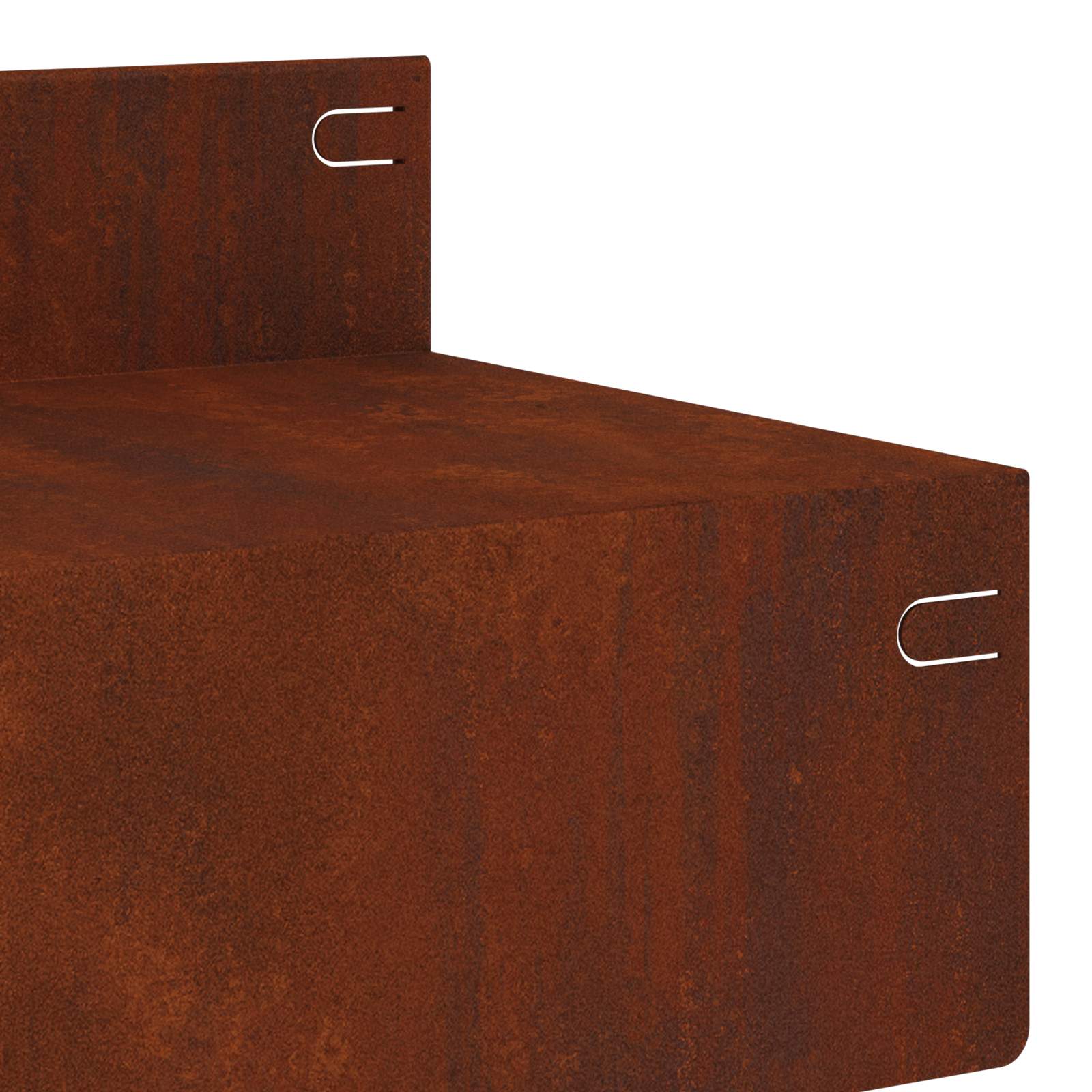 Nurmireunus 30 Kpl 100 X 10 X 8 Cm Teräs Ruosteinen