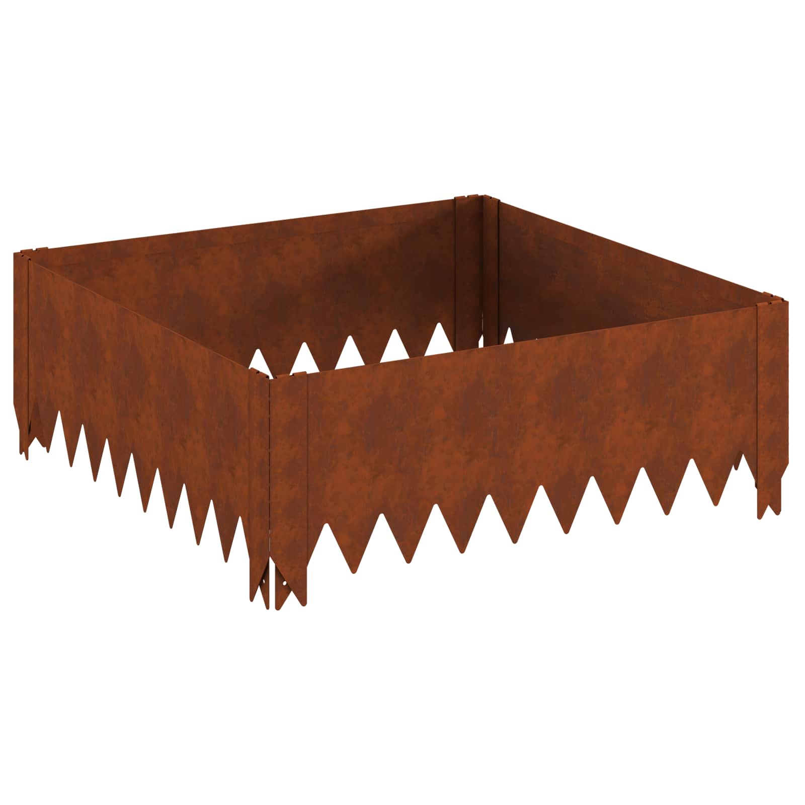Nurmireunus 4 Pcs 60 X 60 X 20 Cm Teräs Ruosteinen