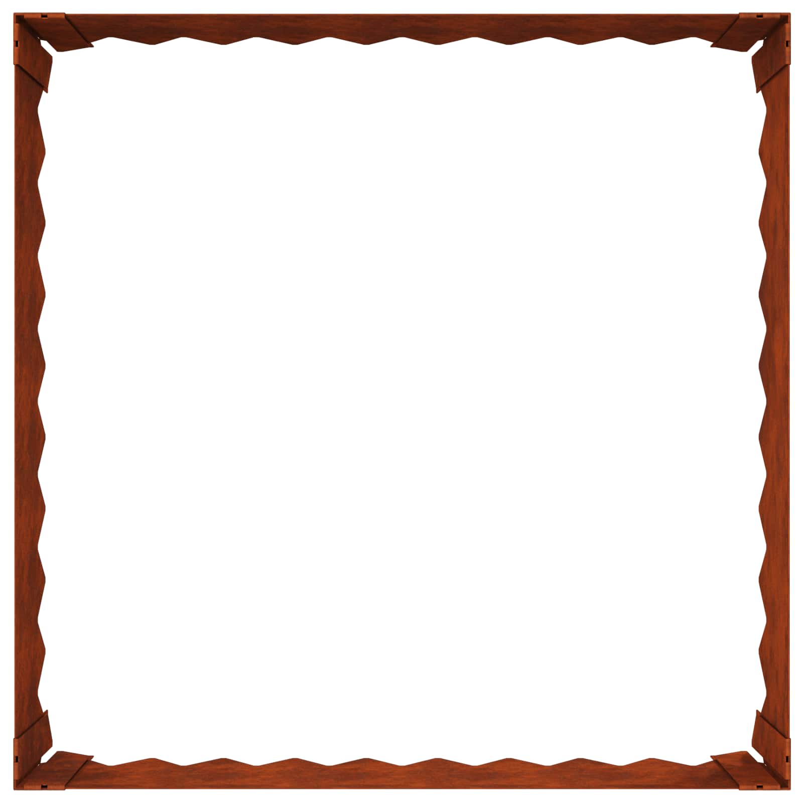 Nurmireunus 4 Pcs 60 X 60 X 20 Cm Teräs Ruosteinen