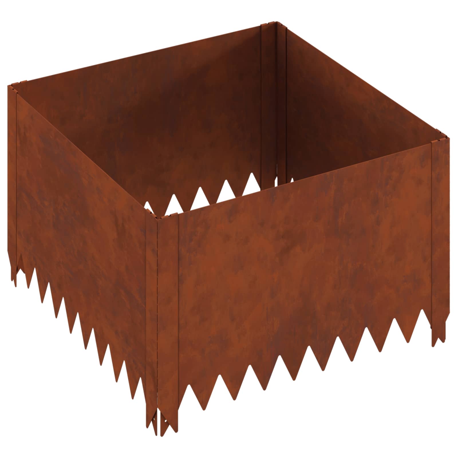Nurmireunus 4 Pcs 60 X 60 X 35 Cm Teräs Ruosteinen