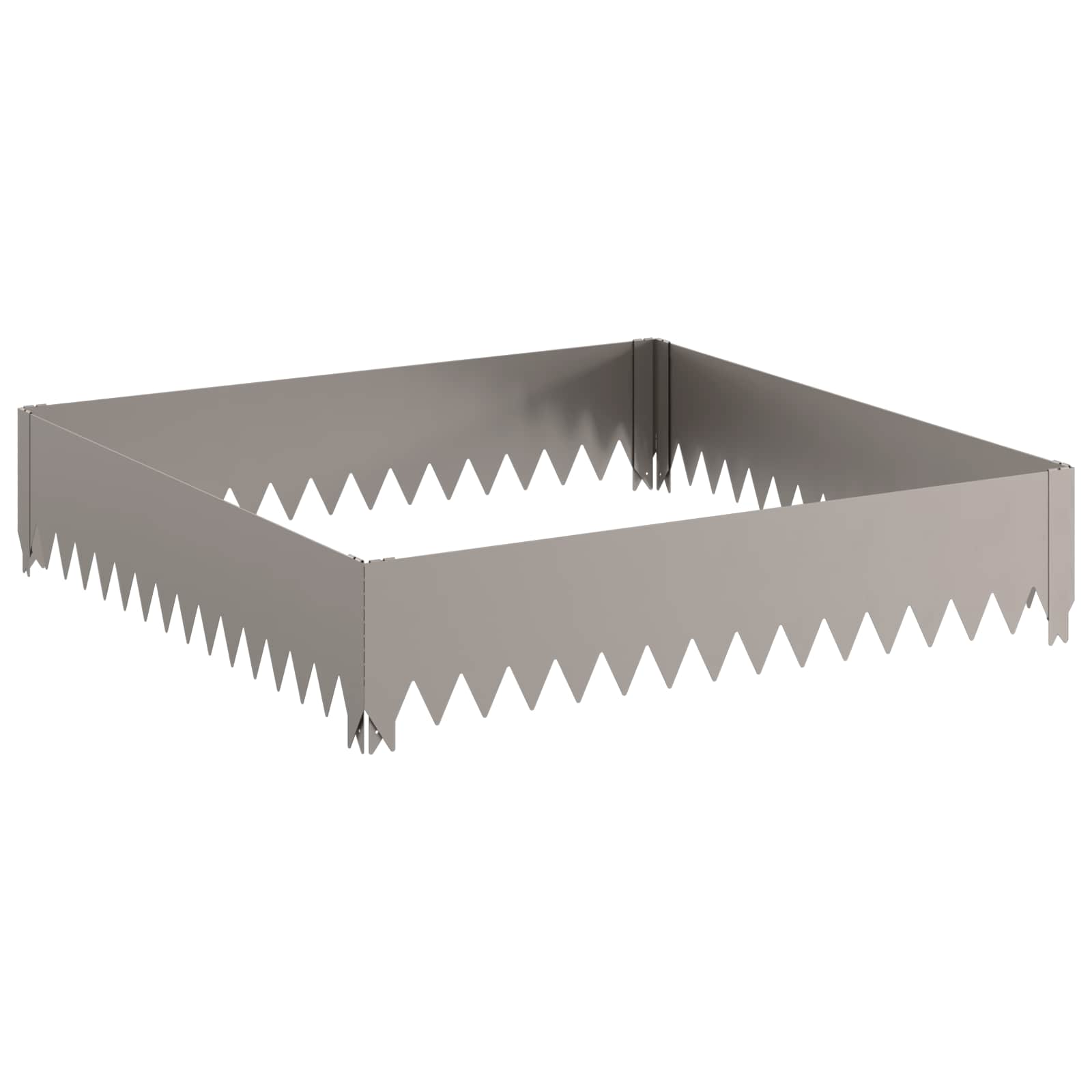 Nurmireunus 4 Pcs 100 X 100 X 20 Cm Teräs Ruosteinen