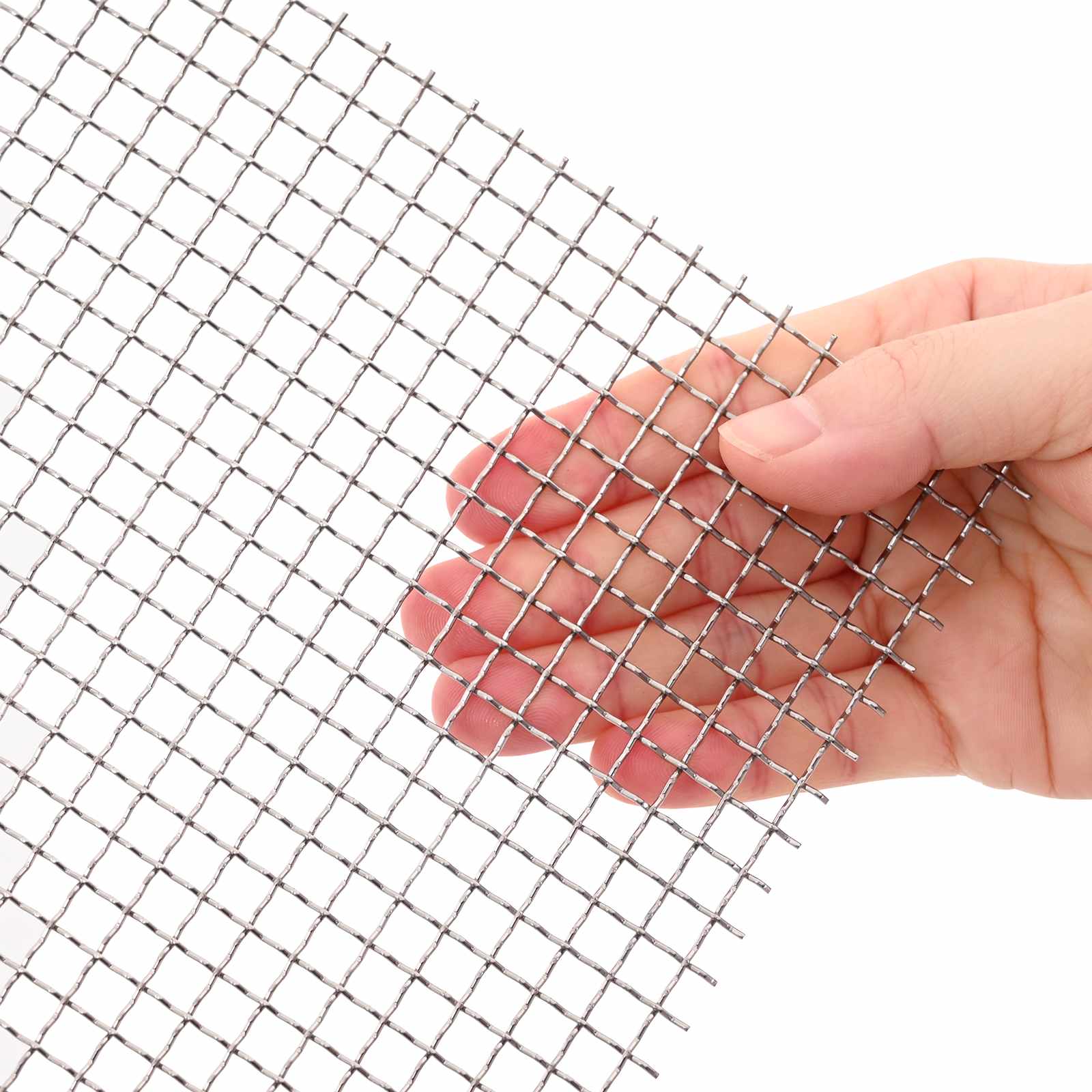 Verkkoruudun 60 X 200 Cm 3 Mesh Ruostumaton Teräs 201 Hopea