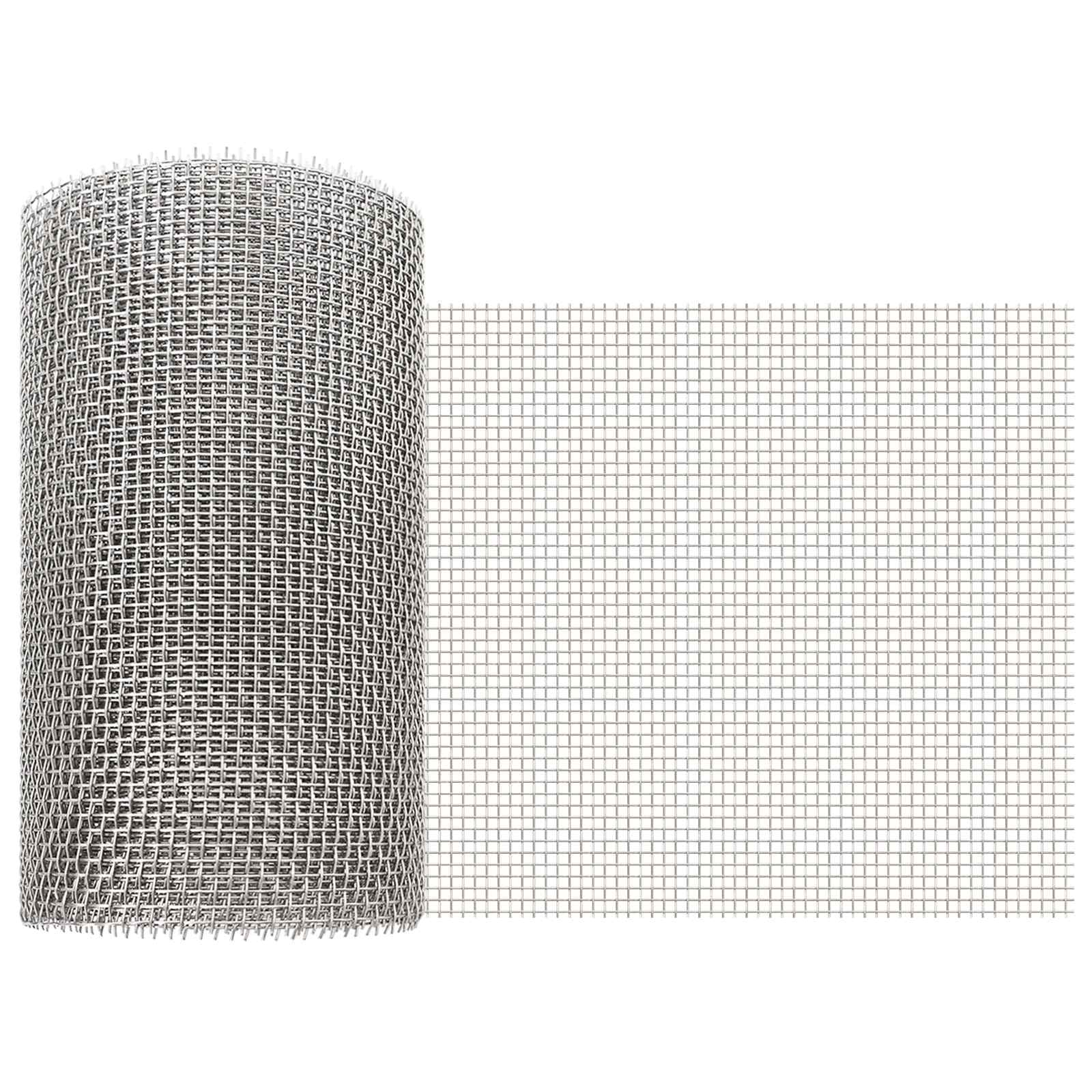 Verkkoruudun 20 X 500 Cm 6 Mesh Ruostumaton Teräs 201 Hopea