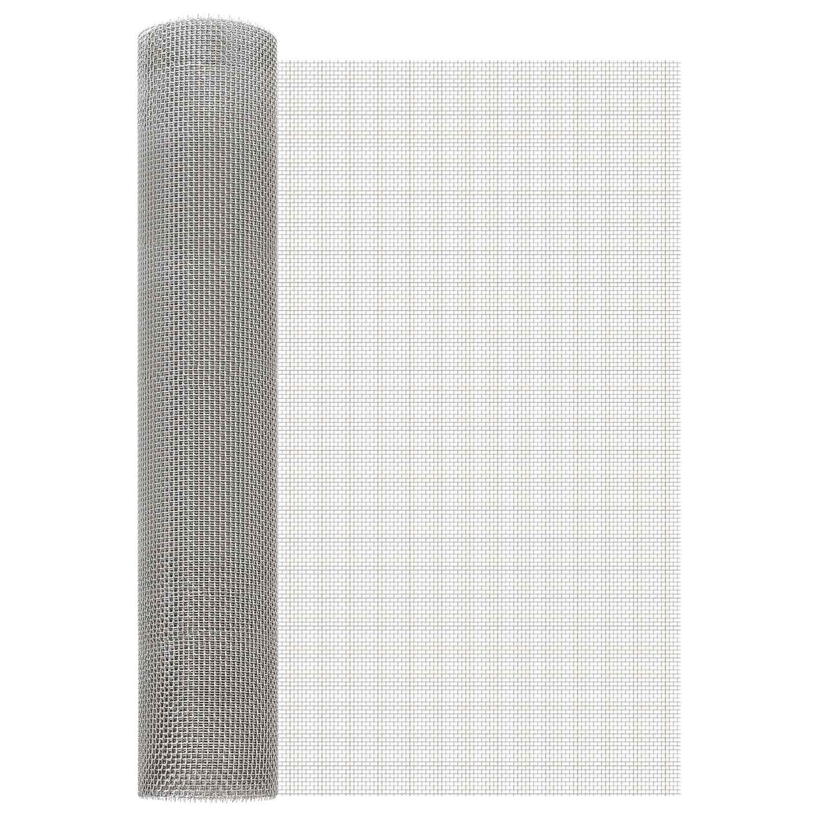 Verkkoruudun 60 X 500 Cm 6 Mesh Ruostumaton Teräs 201 Hopea