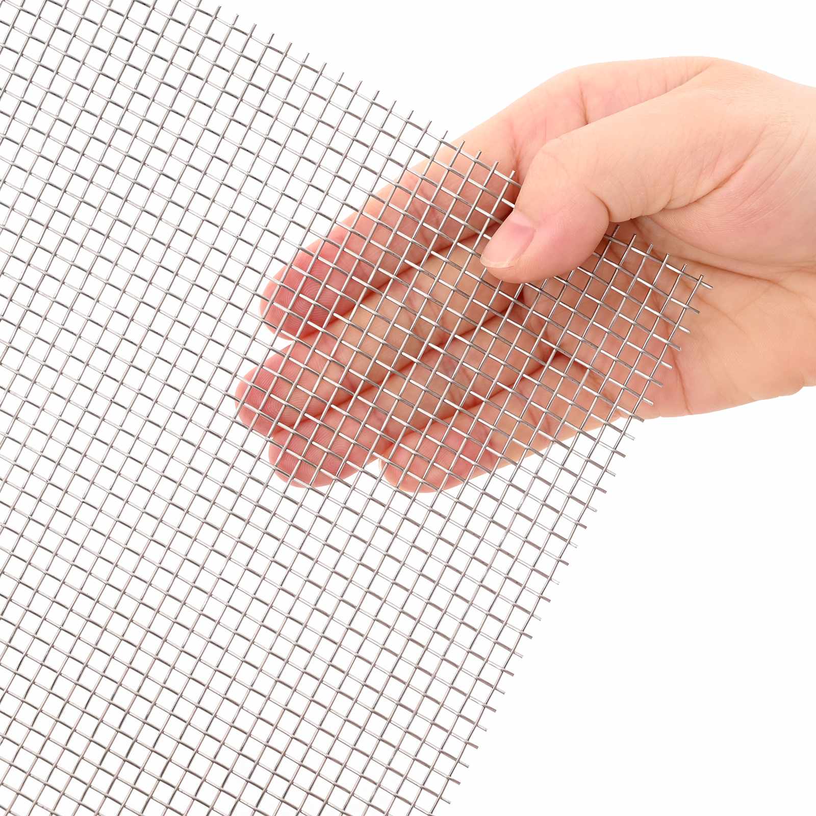 Verkkoruudun 120 X 1000 Cm 6 Mesh Ruostumaton Teräs 201 Hopea