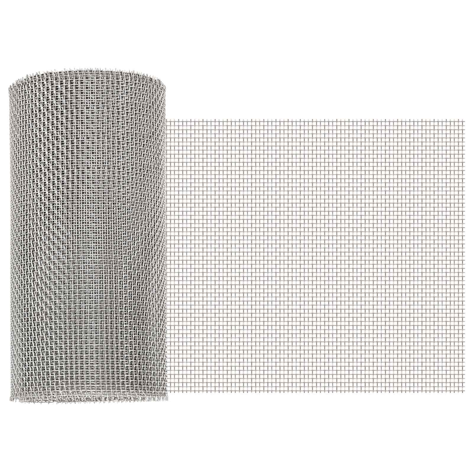 Verkkoruudun 20 X 500 Cm 8 Mesh Ruostumaton Teräs 201 Hopea