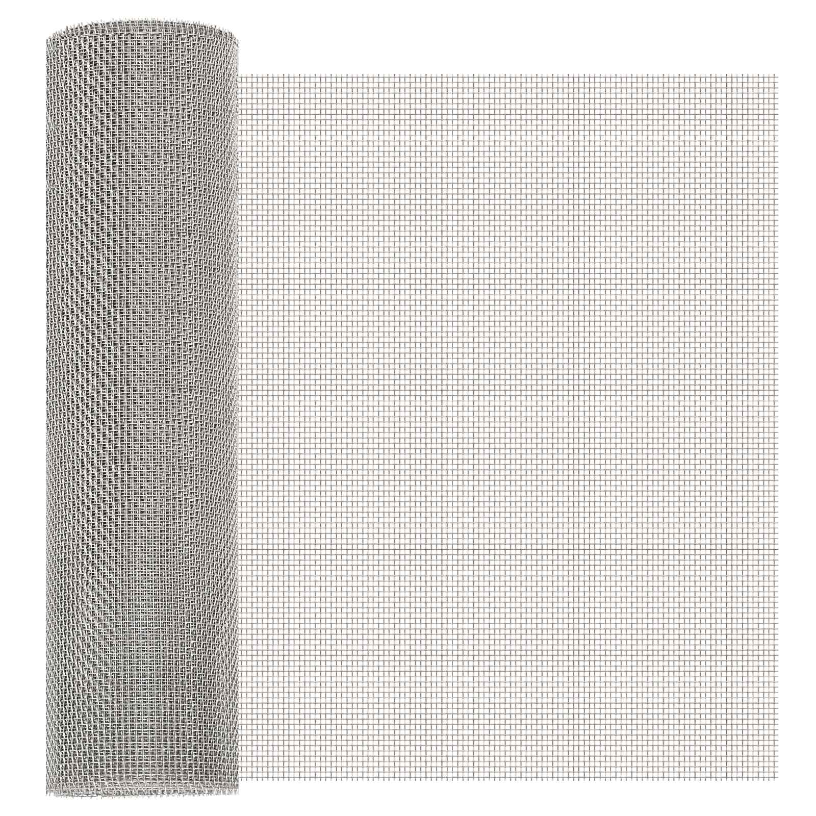 Verkkoruudun 40 X 500 Cm 8 Mesh Ruostumaton Teräs 201 Hopea
